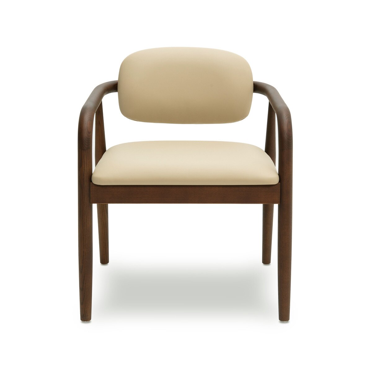 Chaise de salle à manger Betsy en cuir végétalien taupe