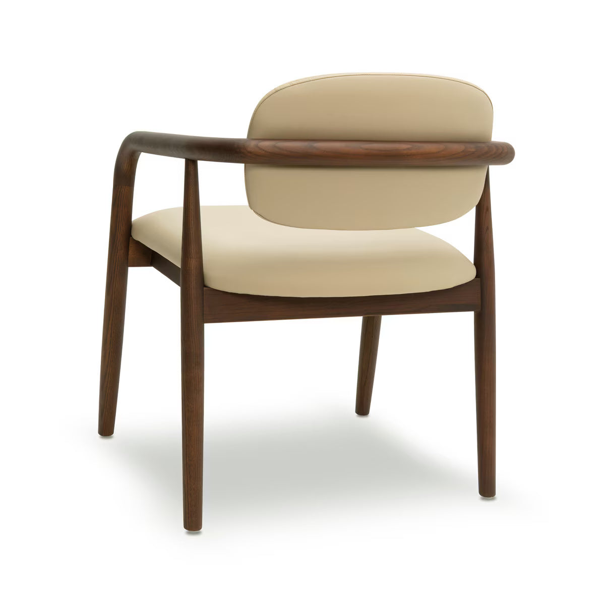 Chaise de salle à manger Betsy en cuir végétalien taupe