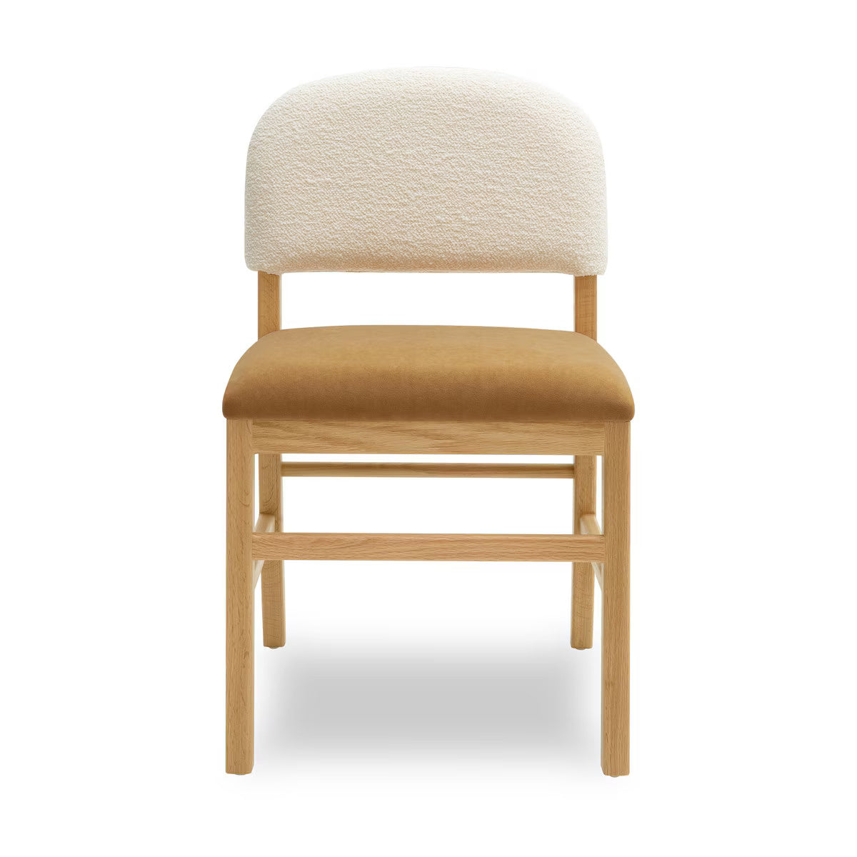 Chaise de salle à manger en velours Performance Cognac Calla