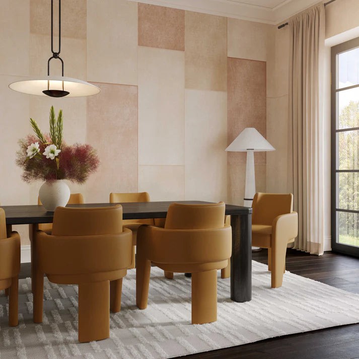 Leo Cream Performance Vegan Leather Dining Chair