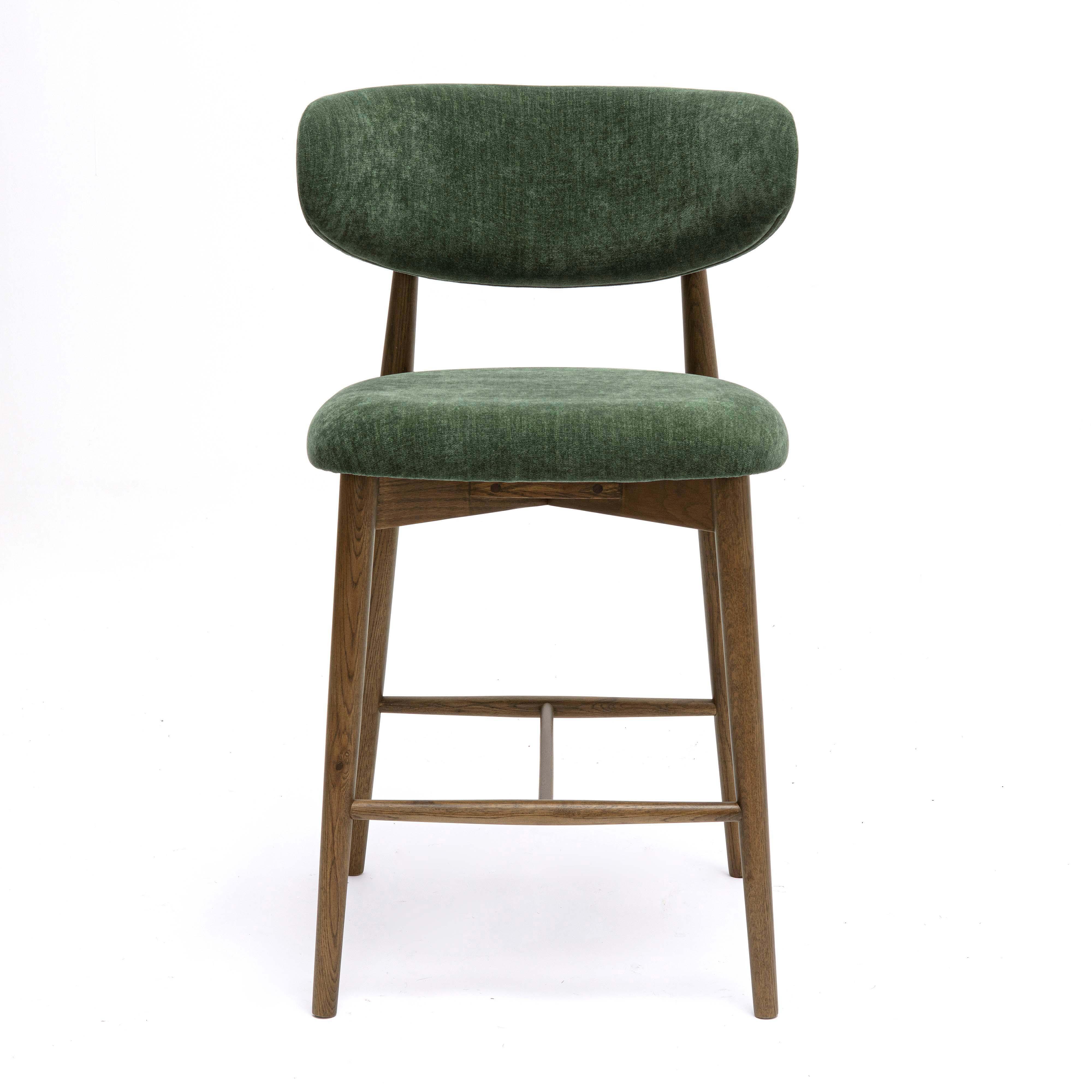 Zinea Performance Textured Velvet Counter Stool