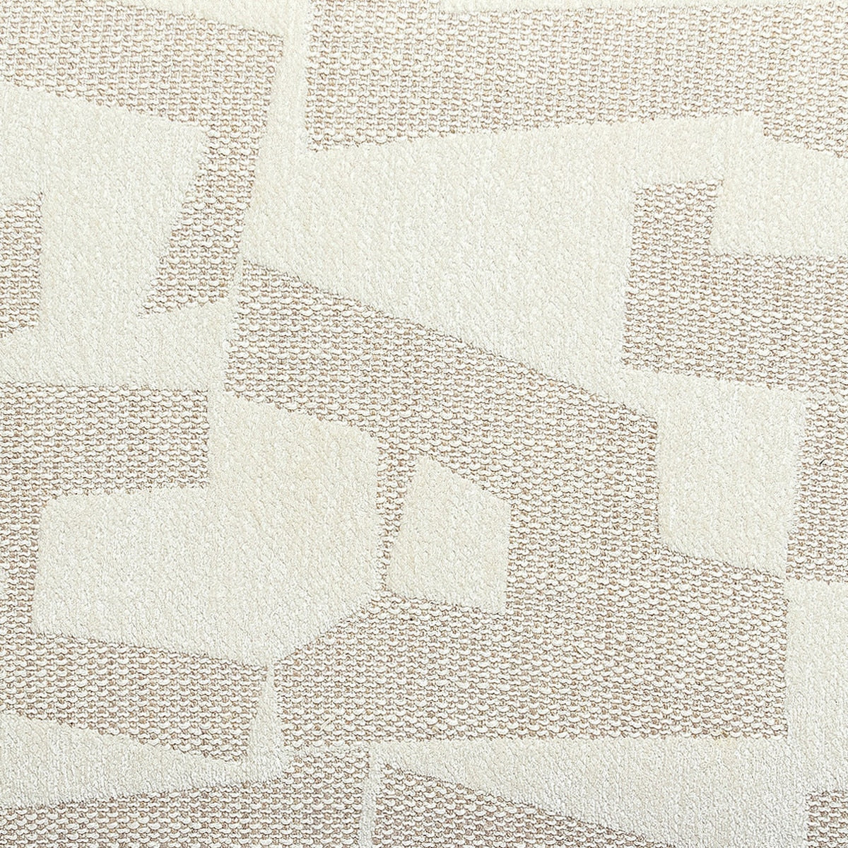 Chaise de salle à manger en jacquard à motifs crème Hazel