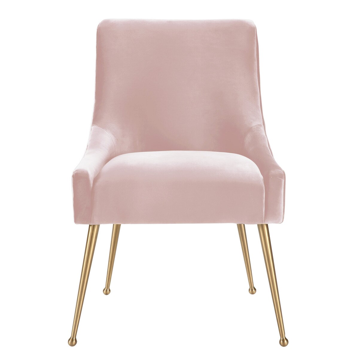 Chaise d'appoint Beatrix en velours blush