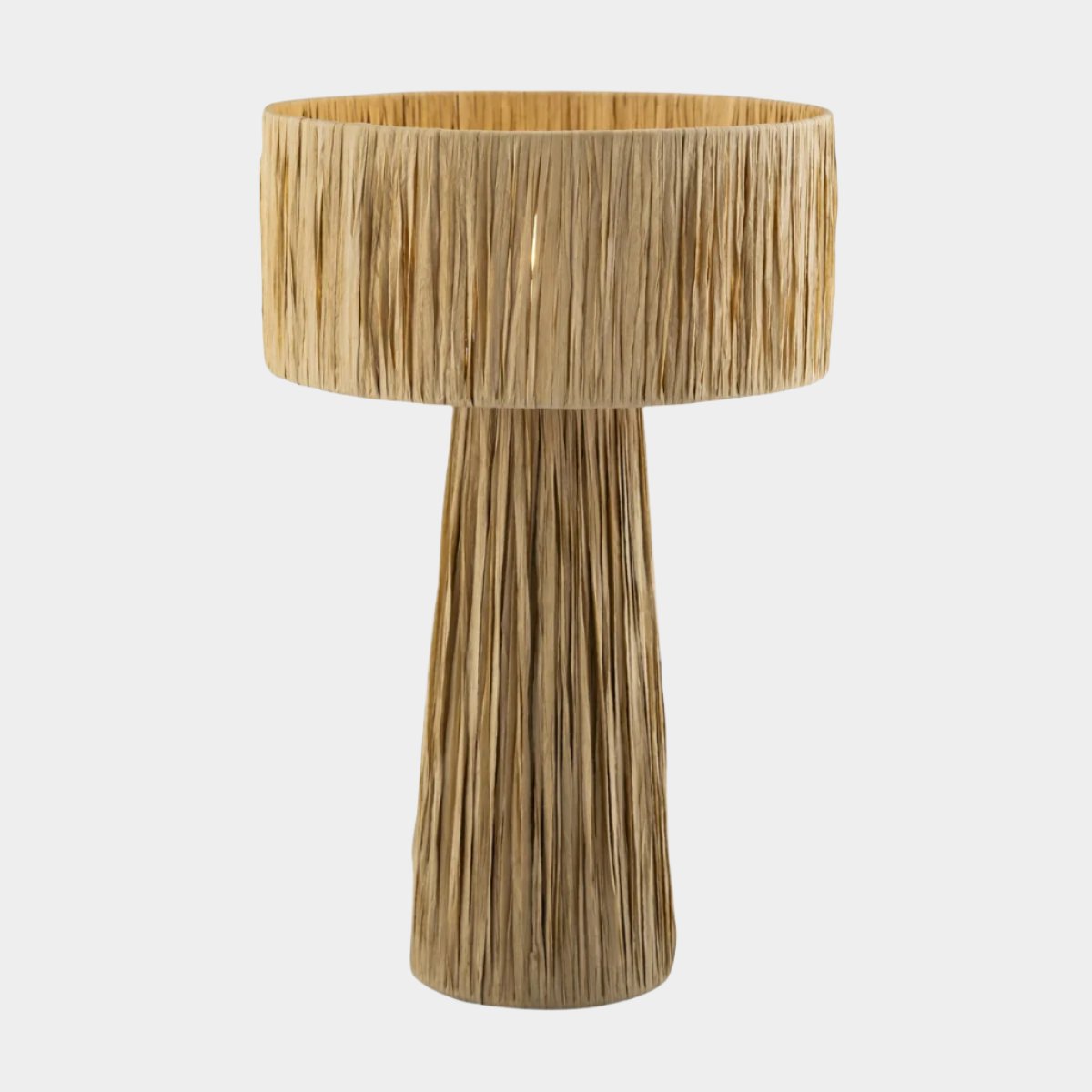 Lampe de table en raphia Shelby
