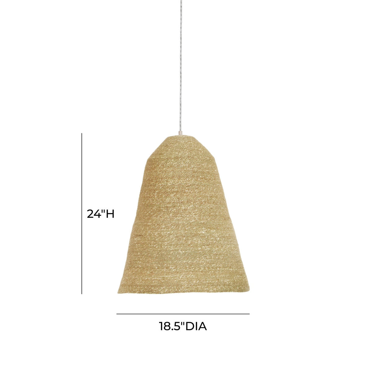Lampe à suspension en herbe naturelle Aylin
