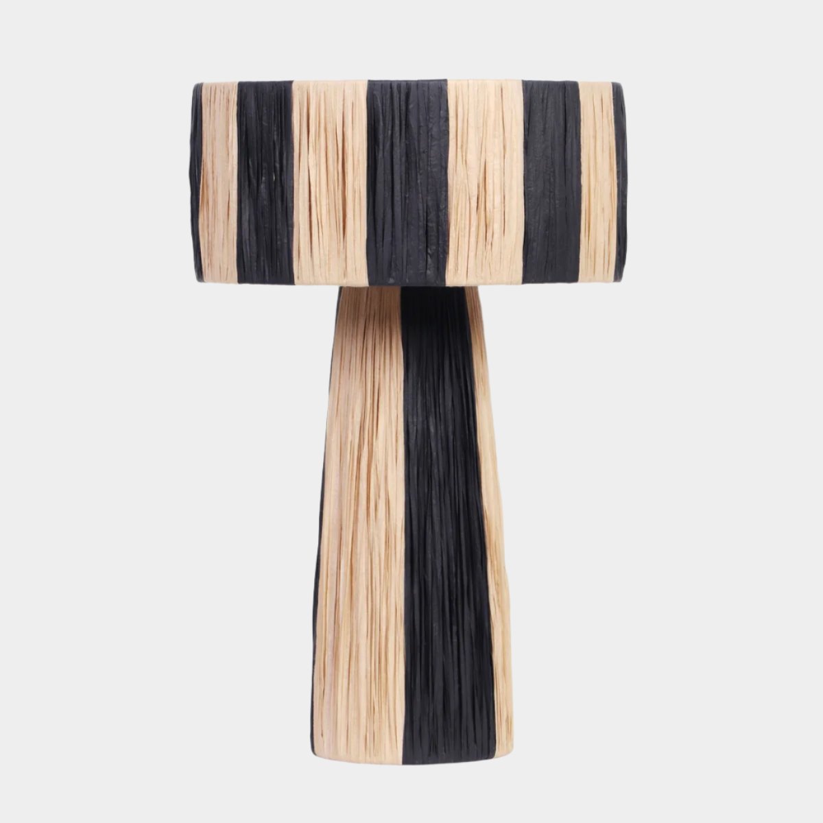 Lampe de table bicolore en raphia Shelby