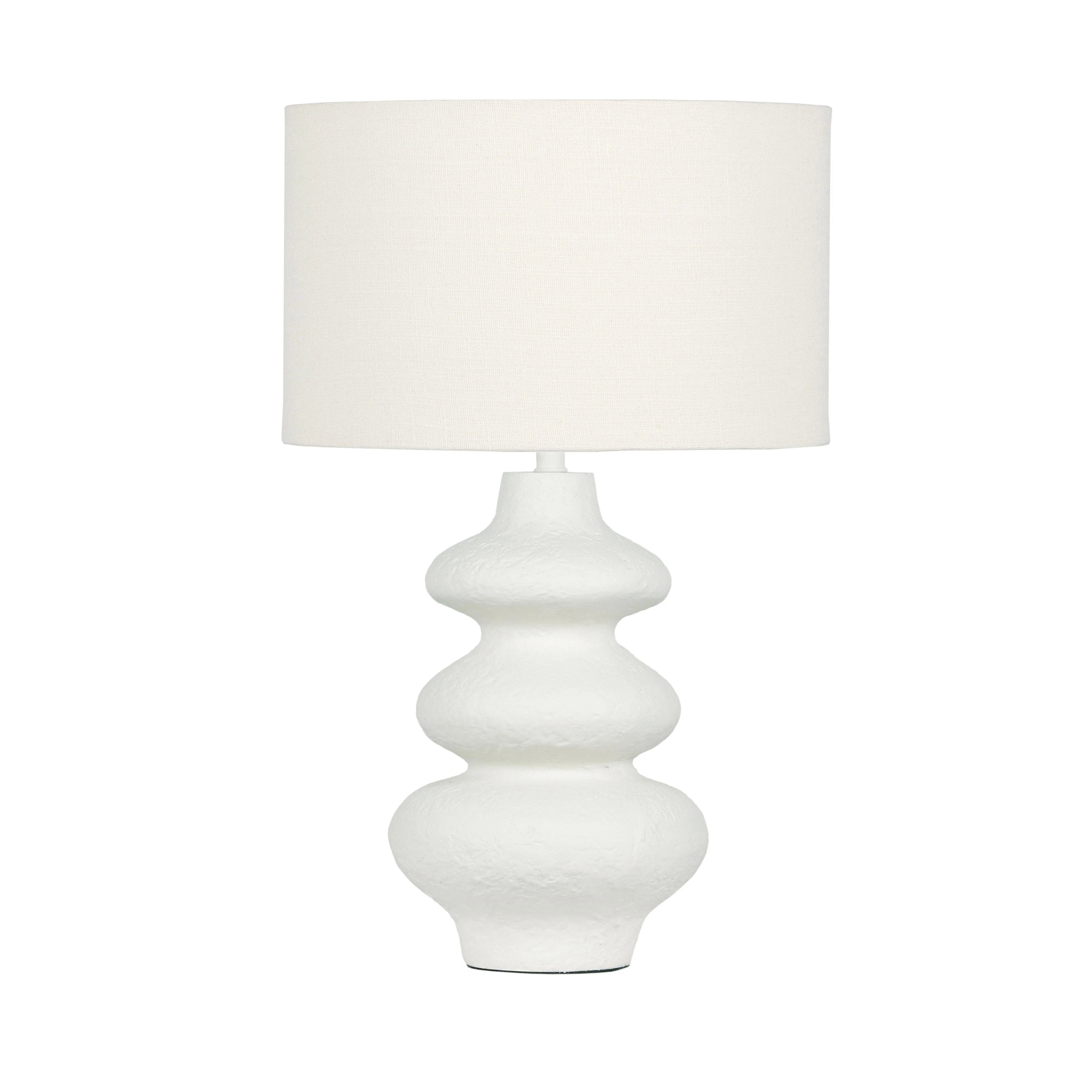 Riviera Cream Textured Table Lamp