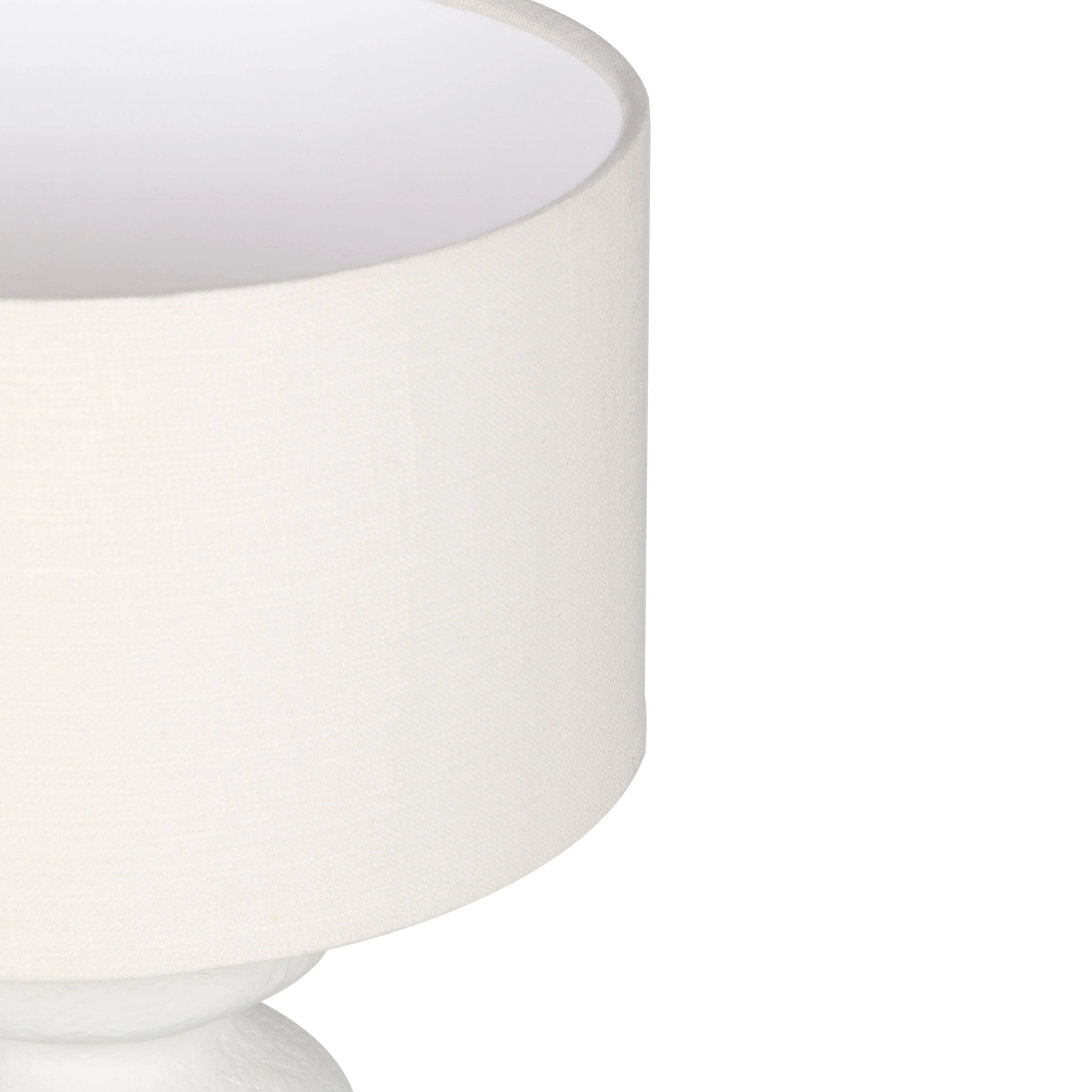 Riviera Cream Textured Table Lamp