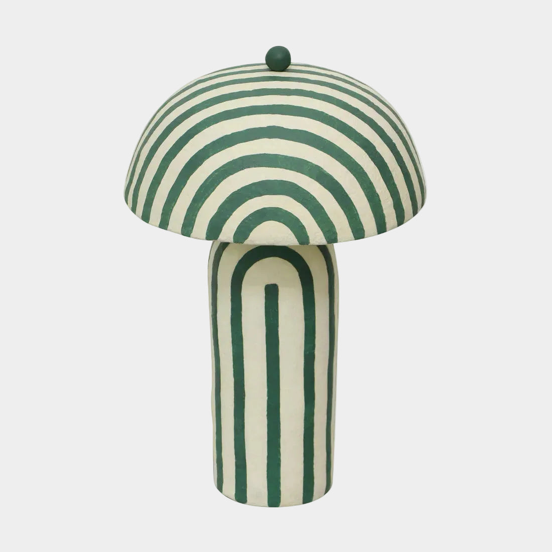 Maiori Striped Papier Mache Table Lamp