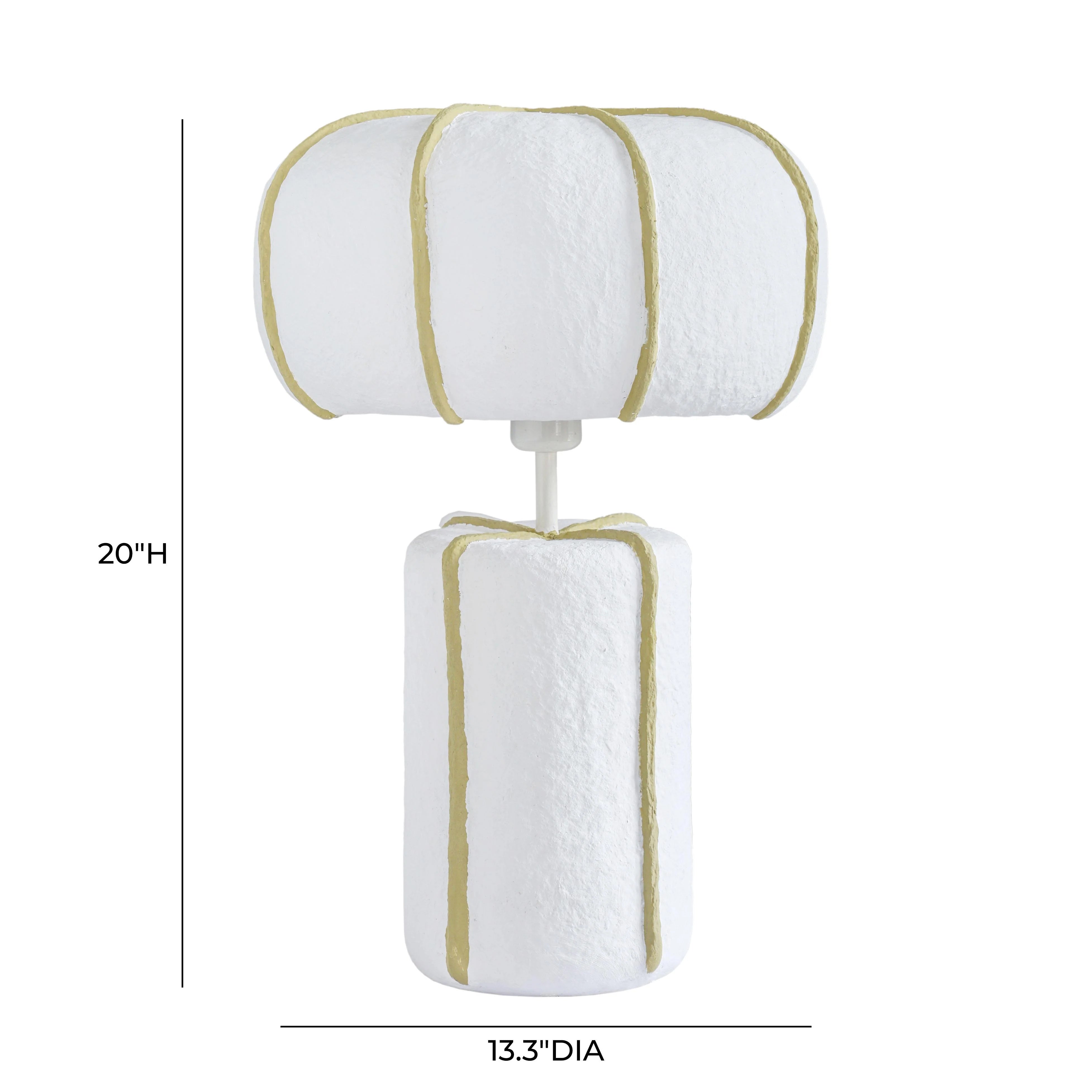 Looma Cotton Mache Table Lamp