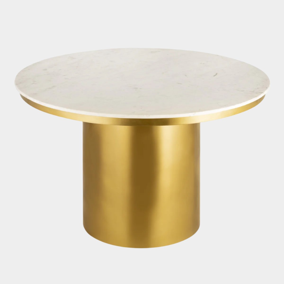 Table à manger ronde en marbre Alisin de 47 po