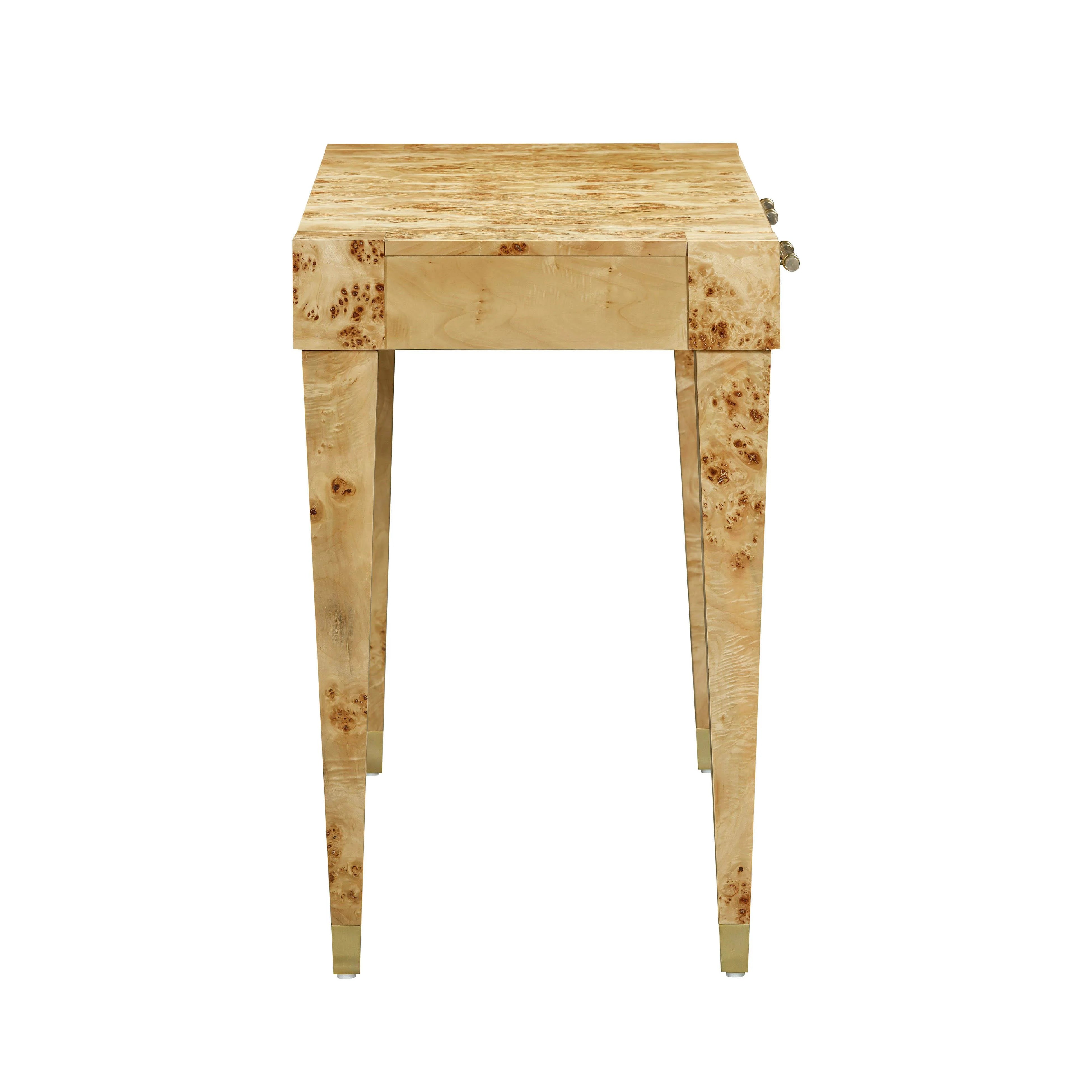 Brandyss 48" Burl 2-Drawer Work Desk