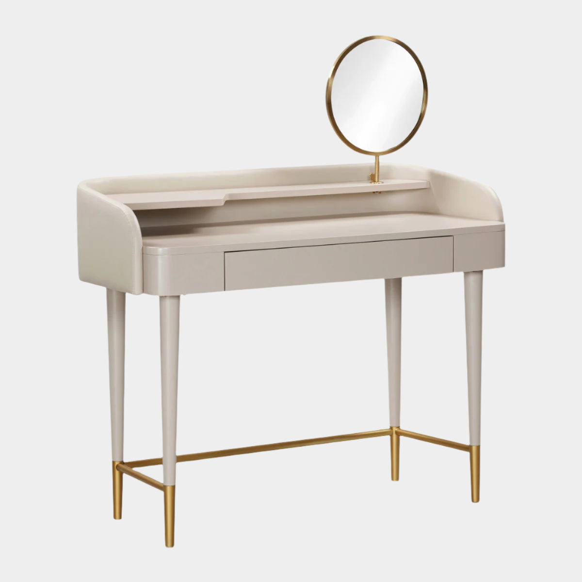 Penelope Vegan Leather Wrapped Vanity Desk