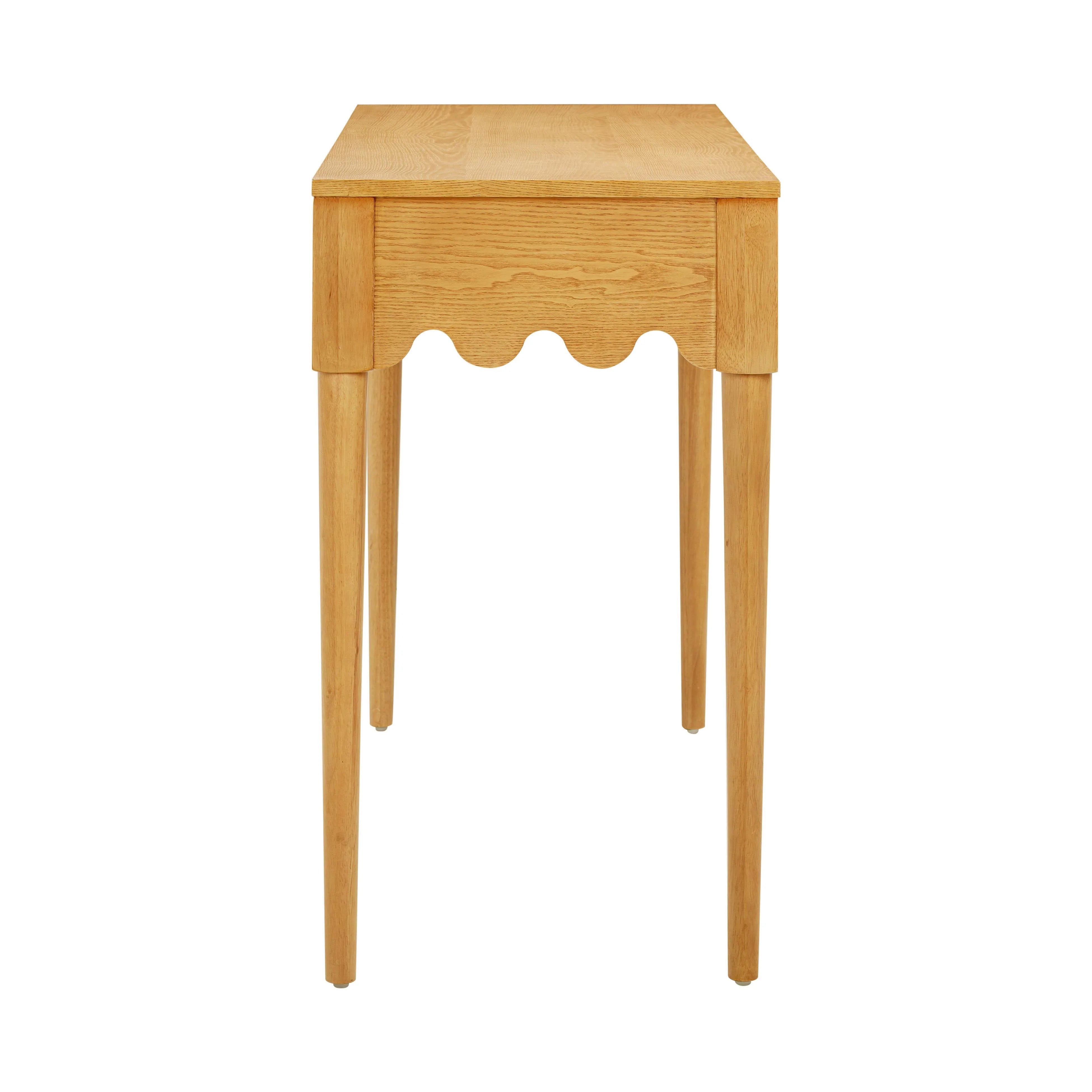 Bureau à 2 tiroirs en frêne naturel Oodle
