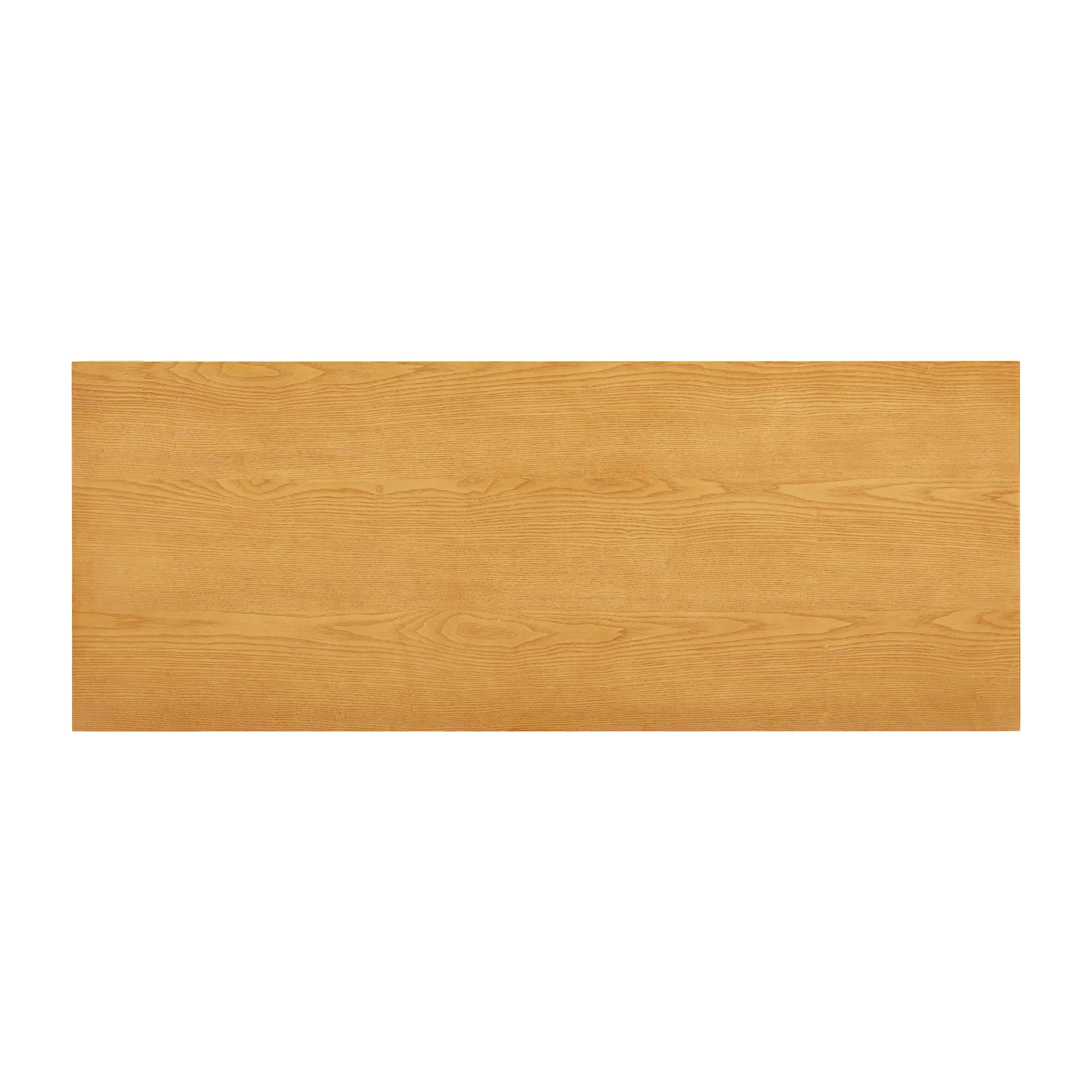 Bureau à 2 tiroirs en frêne naturel Oodle