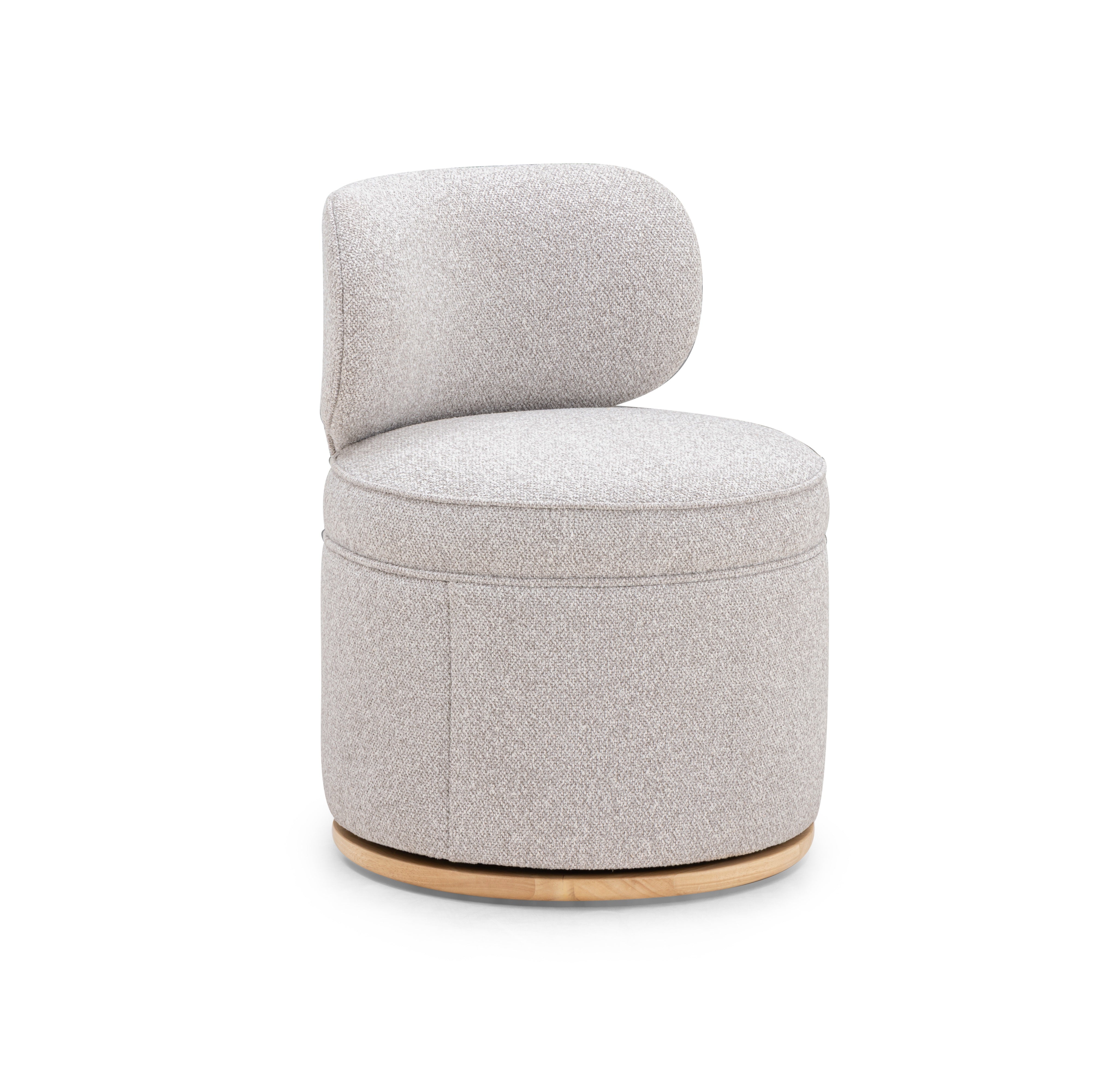 Amaya Grey Textured Performance Fabric Swivel Desk Chair