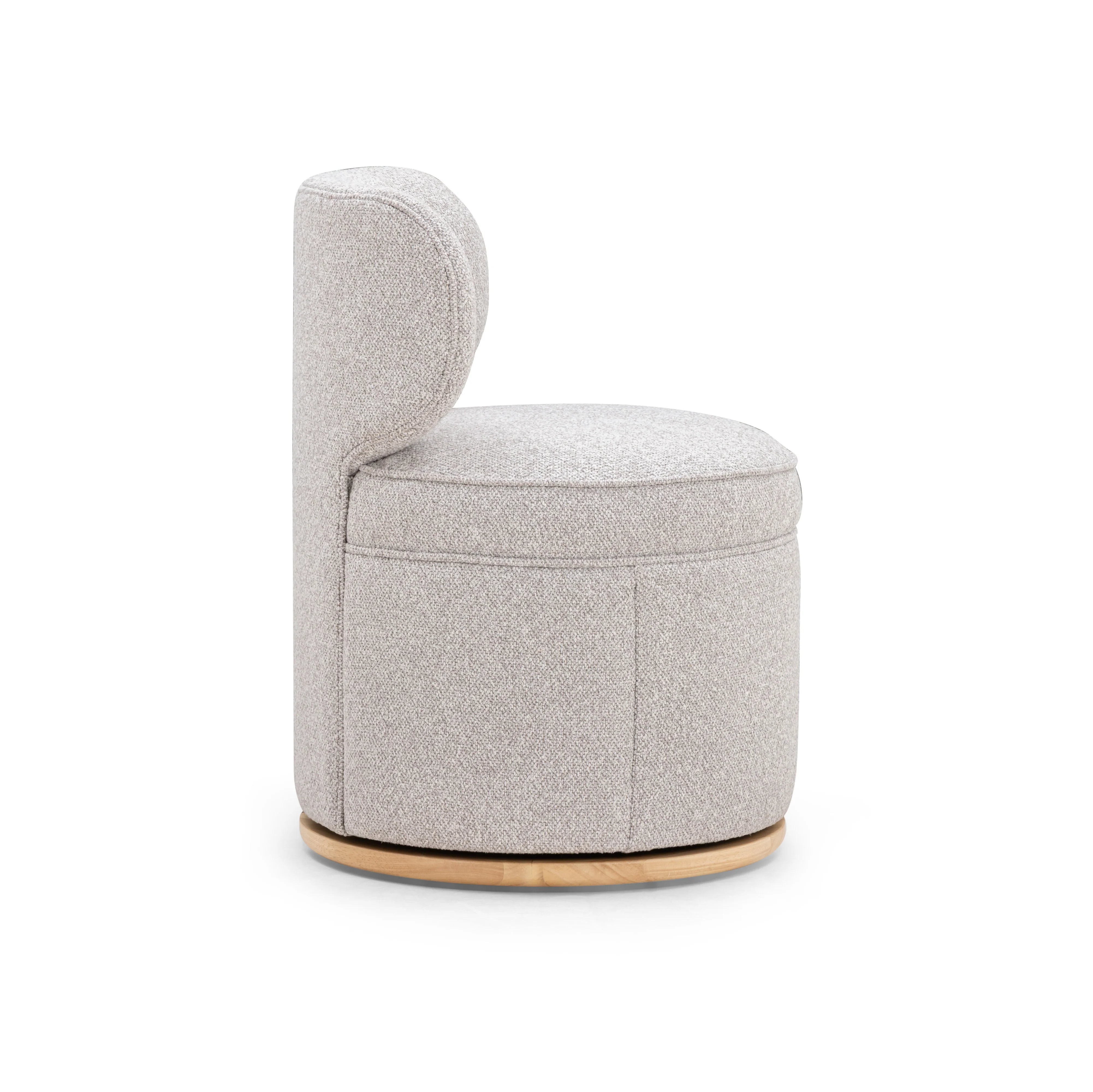 Amaya Grey Textured Performance Fabric Swivel Desk Chair