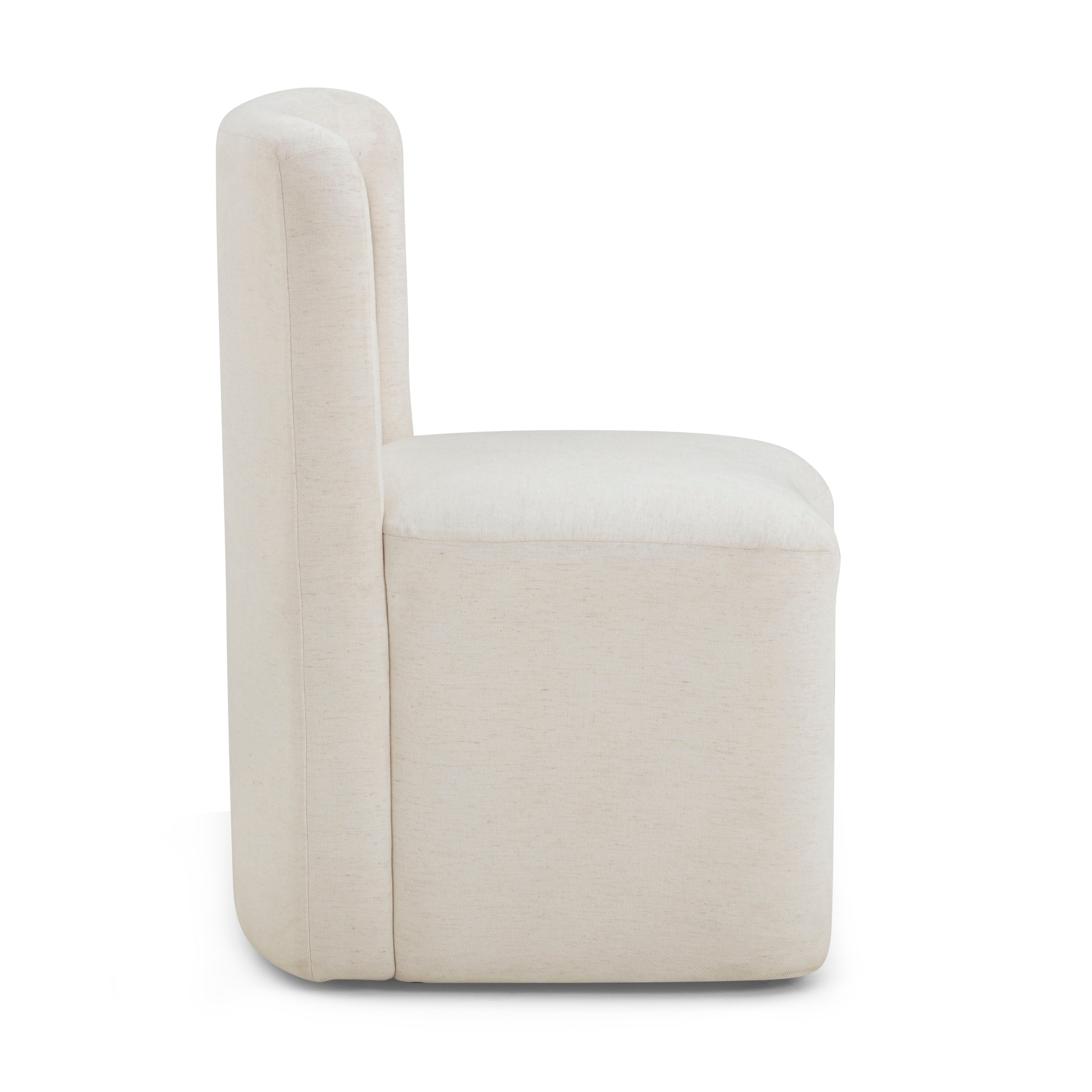 Dolce Performance Velvet Rolling Desk Chair