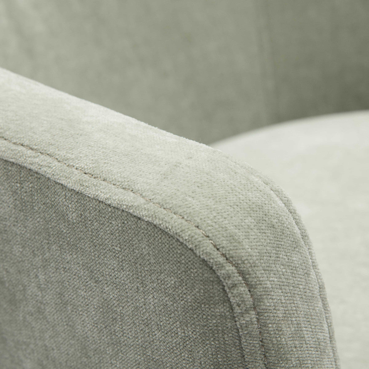 Chaise de bureau roulante en chenille recyclée Kristen Light