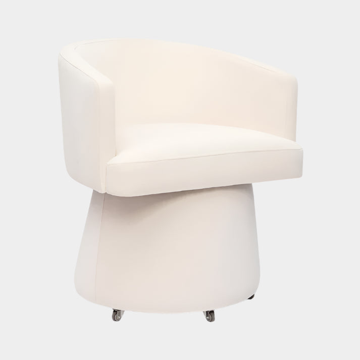 Kristen Light Upcycled Chenille Rolling Desk Chair