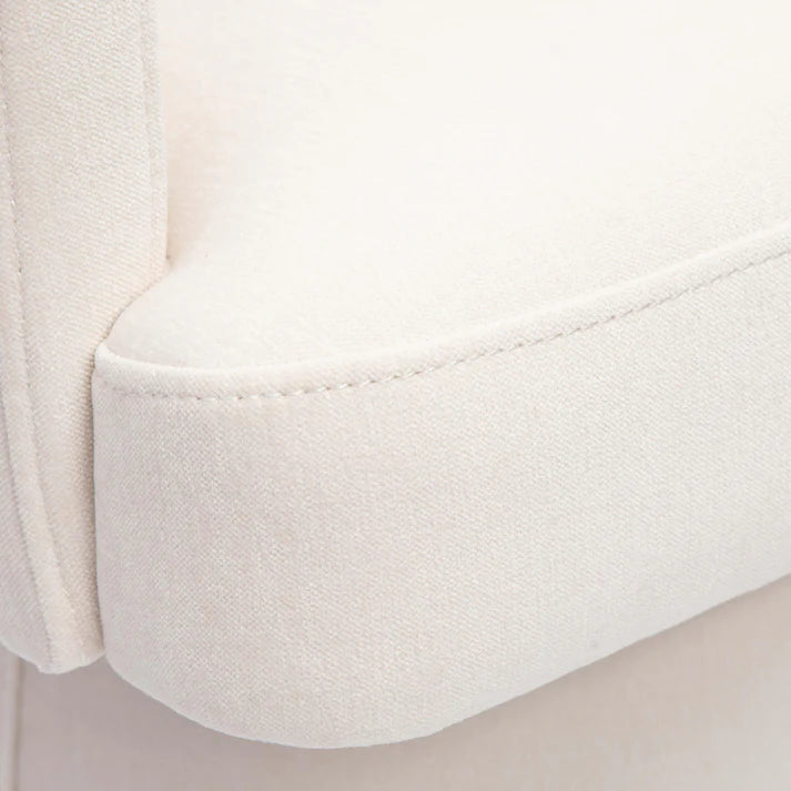 Chaise de bureau roulante en chenille recyclée Kristen Light