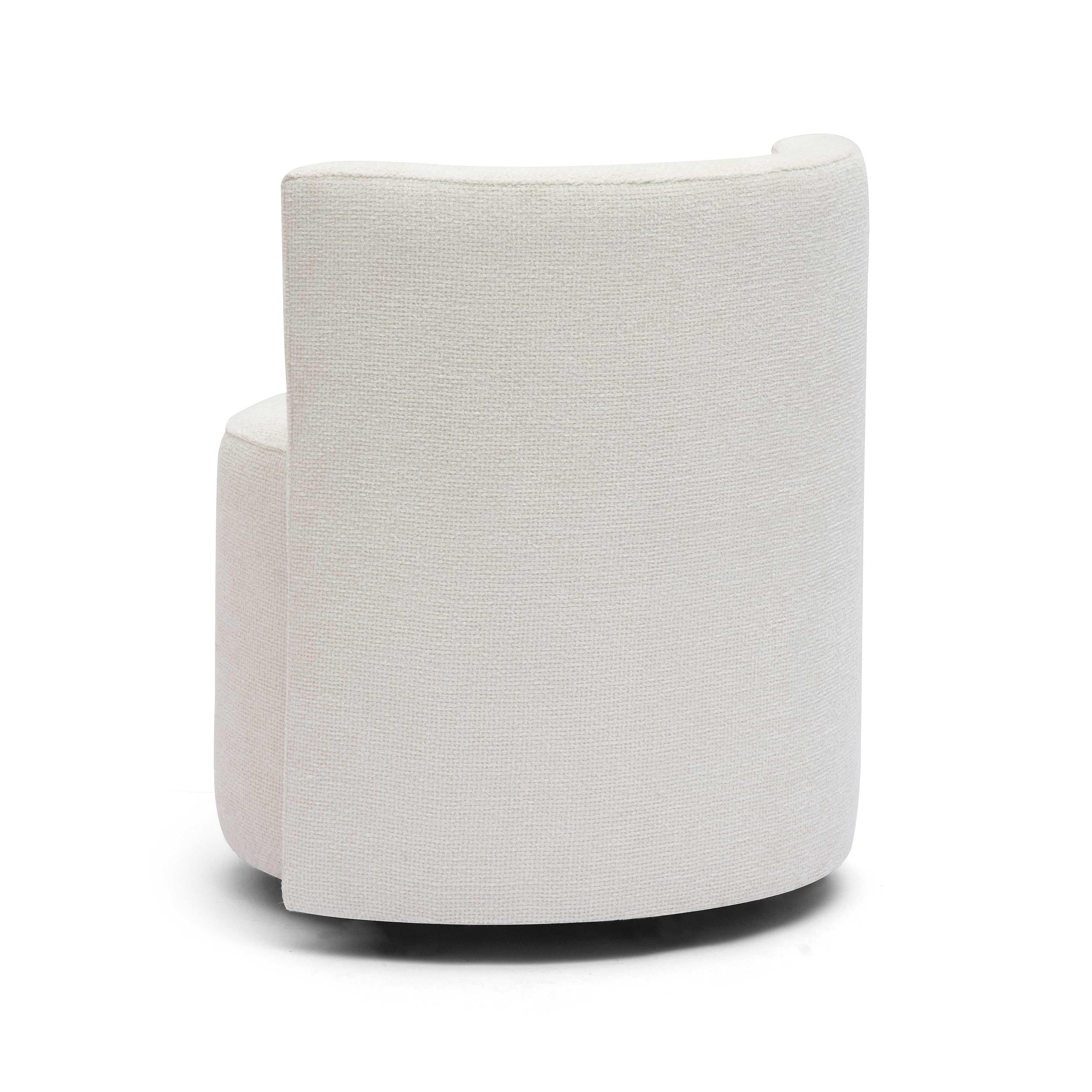 Alyssa Cream Performance Chenille Rolling Desk Chair