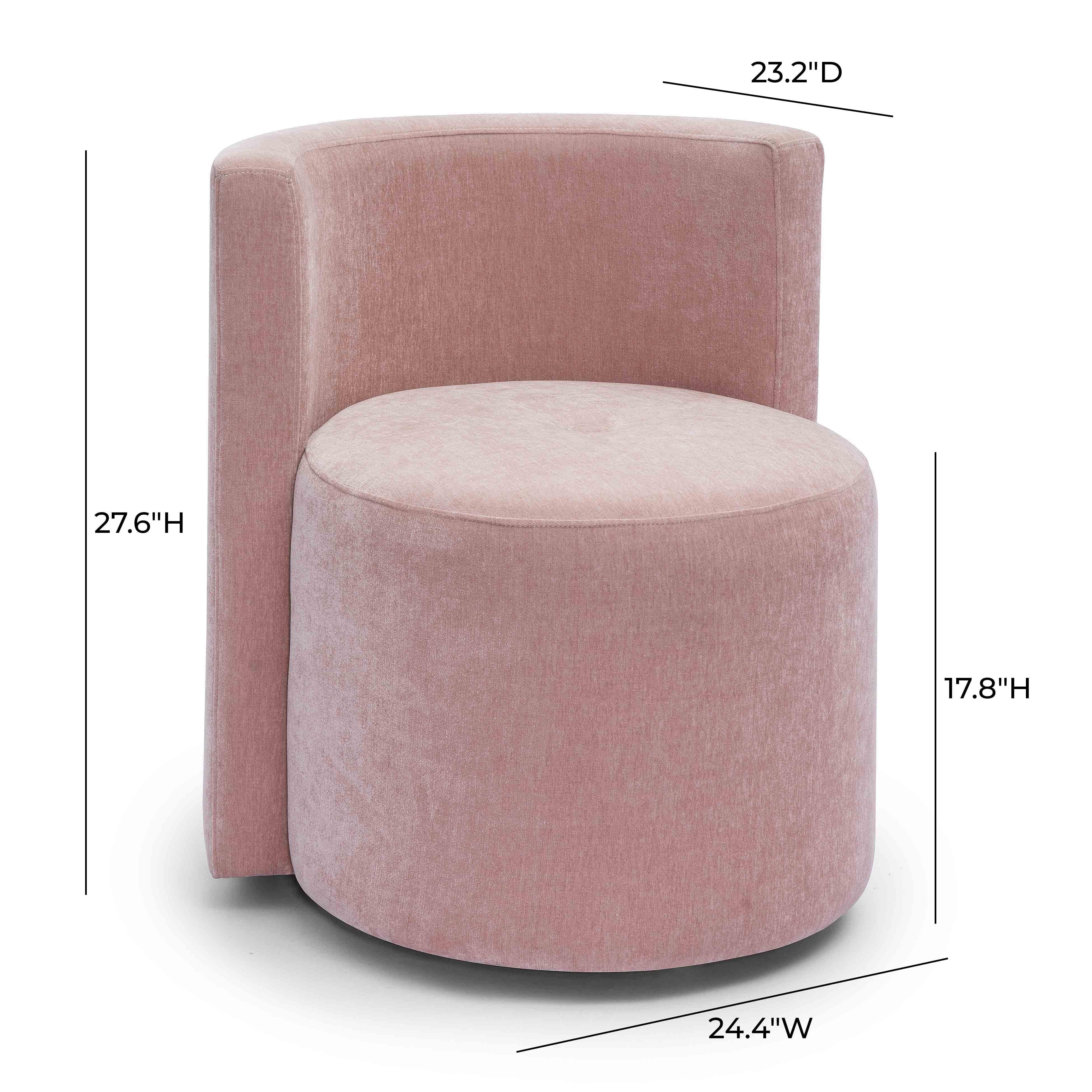 Alyssa Upcycled Performance Velvet Rolling Desk Chair