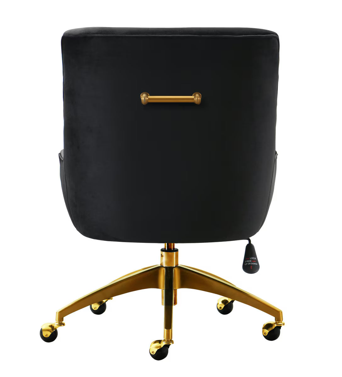 Chaise de bureau pivotante noire Beatrix