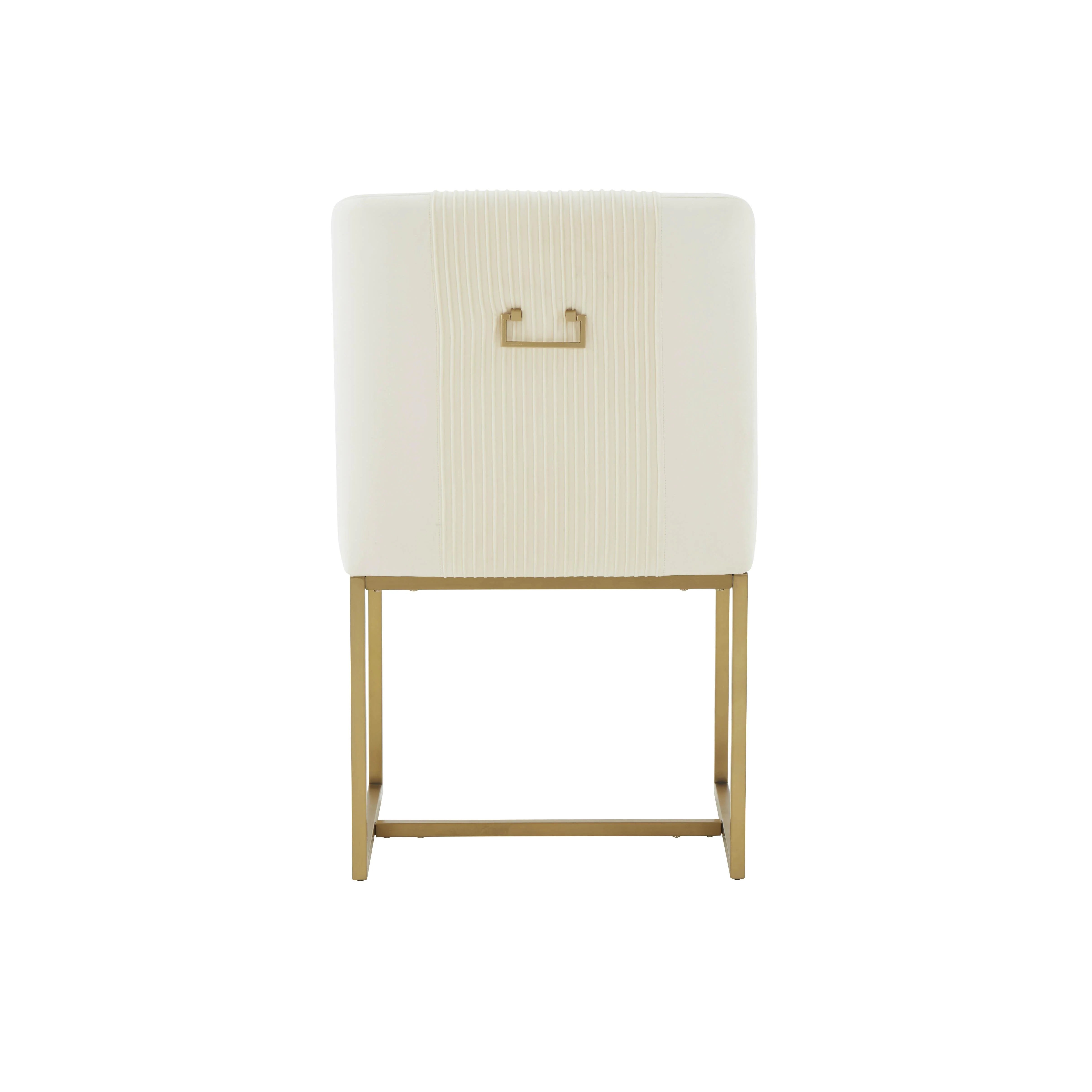 Lisa Pleated Performance Velvet Dining Chair