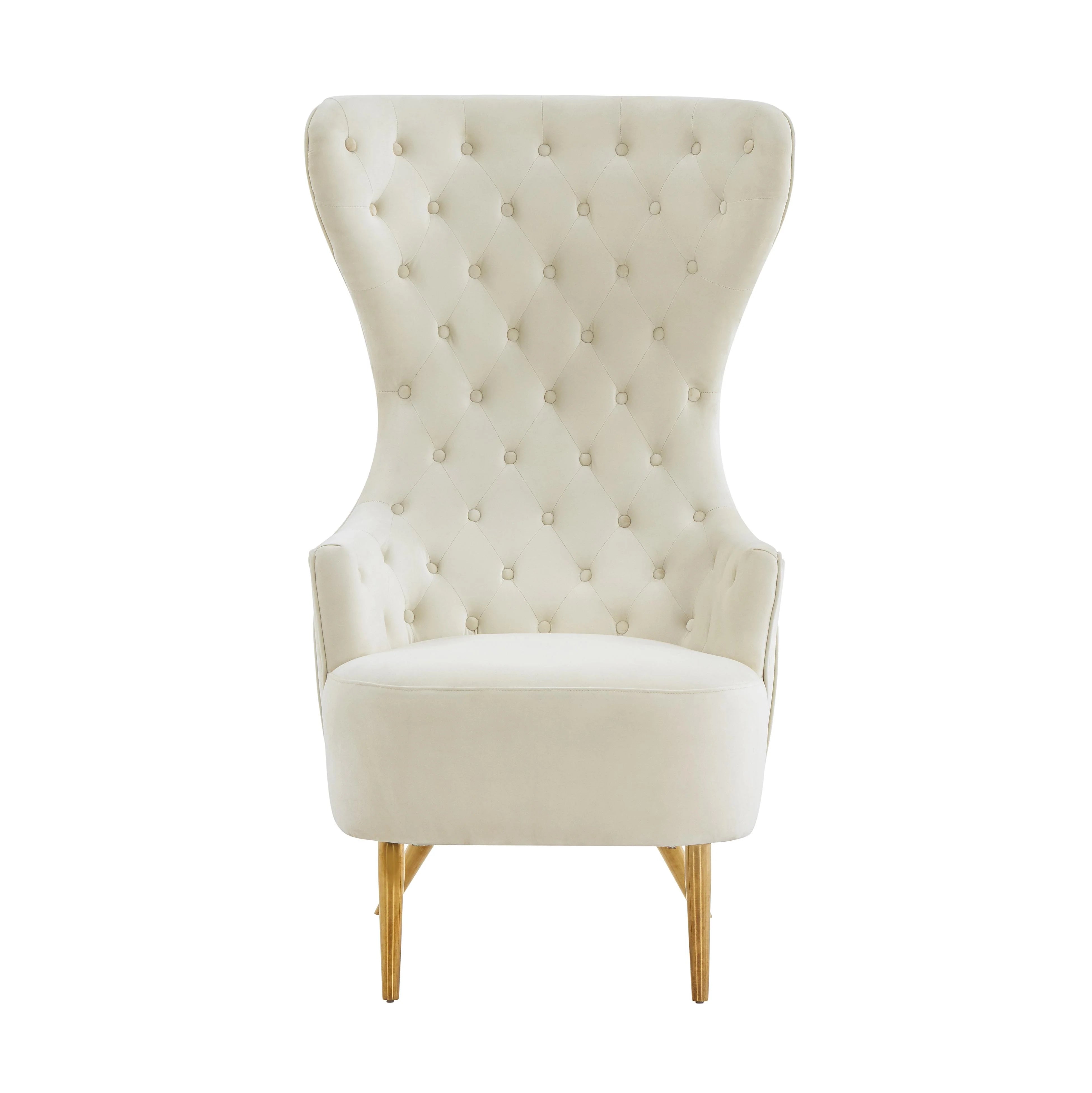 Jezebel Performance Velvet Wingback Accent Chair
