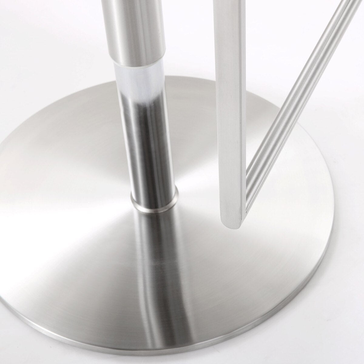 Tabouret réglable en cuir végétalien gris Amalfi Performance