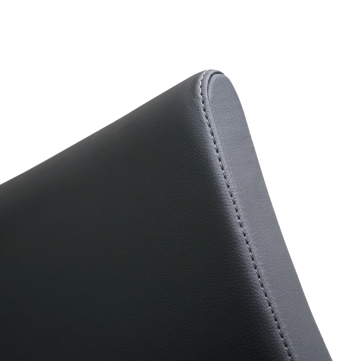 Tabouret de bar en cuir vegan et acier inoxydable Danemark Black Performance - Lot de 2