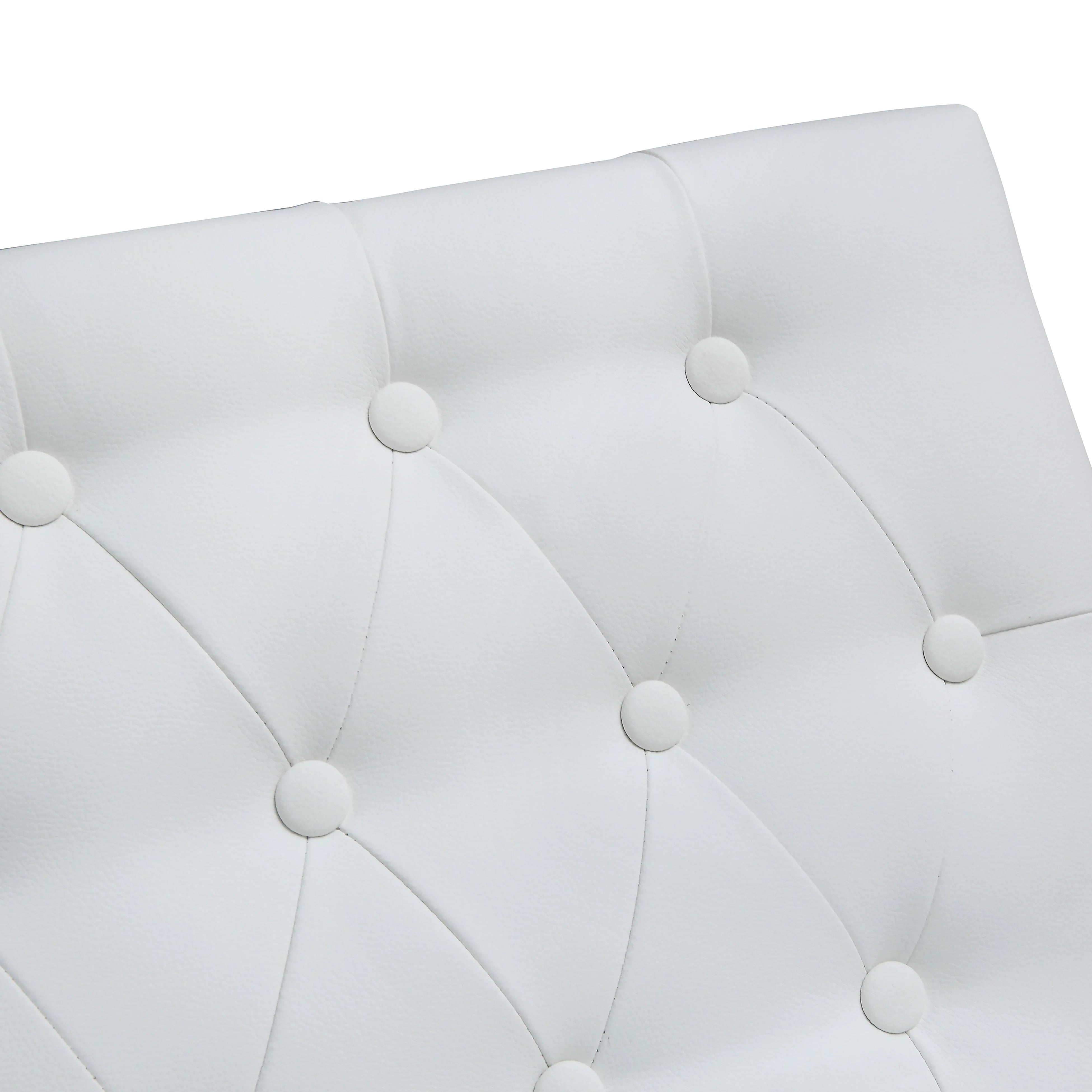 Helsinki White Performance Vegan Leather Stool - Set of 2