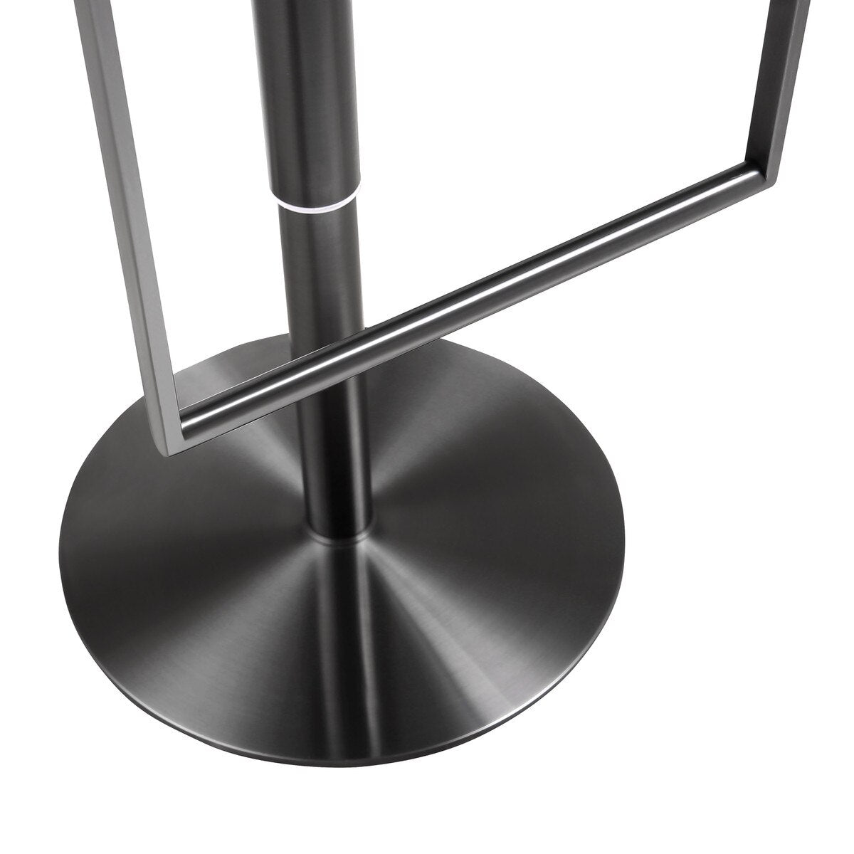 Tabouret Amalfi Black Performance en cuir vegan sur noir