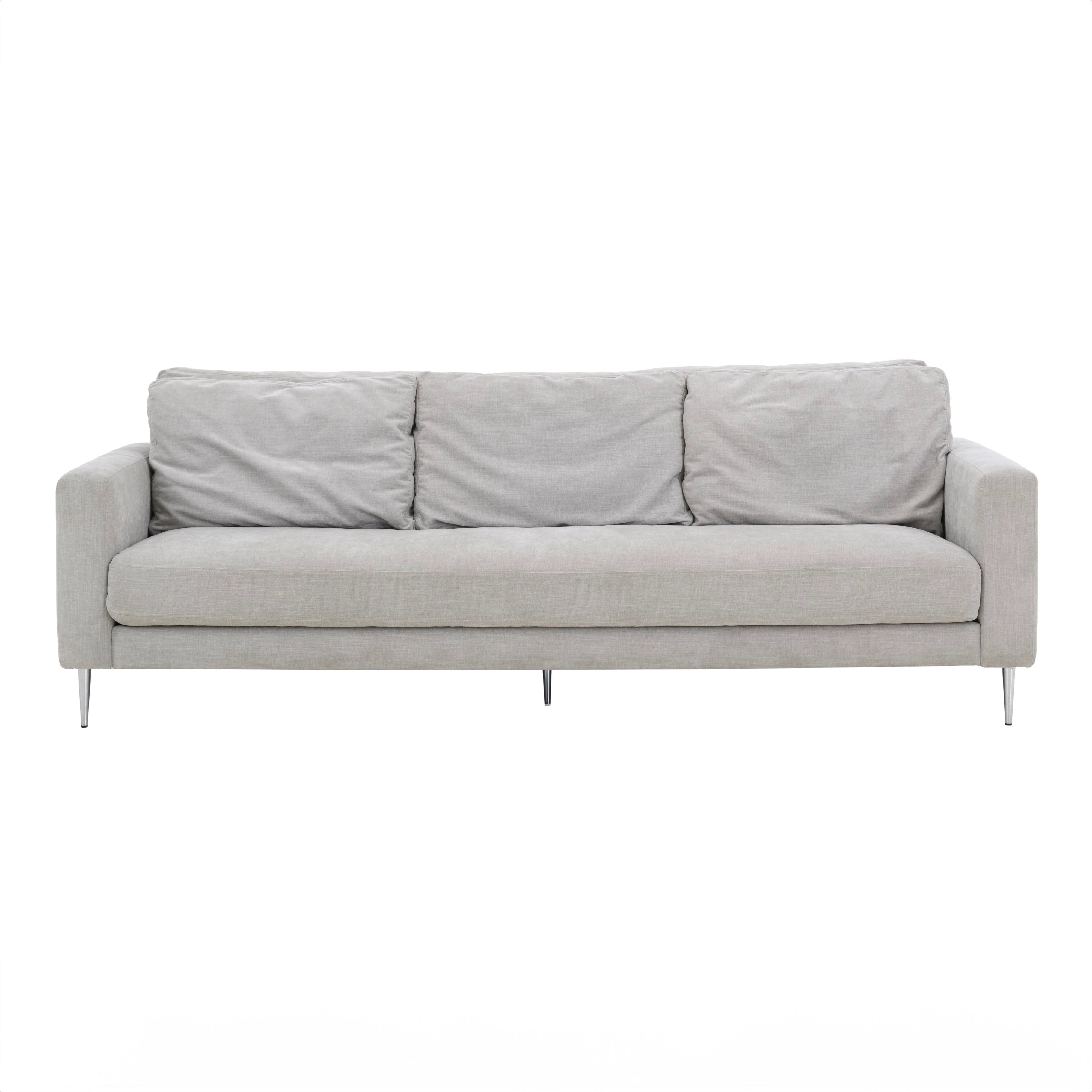 Vari 90" Textured Performance Velvet Lounge Sofa