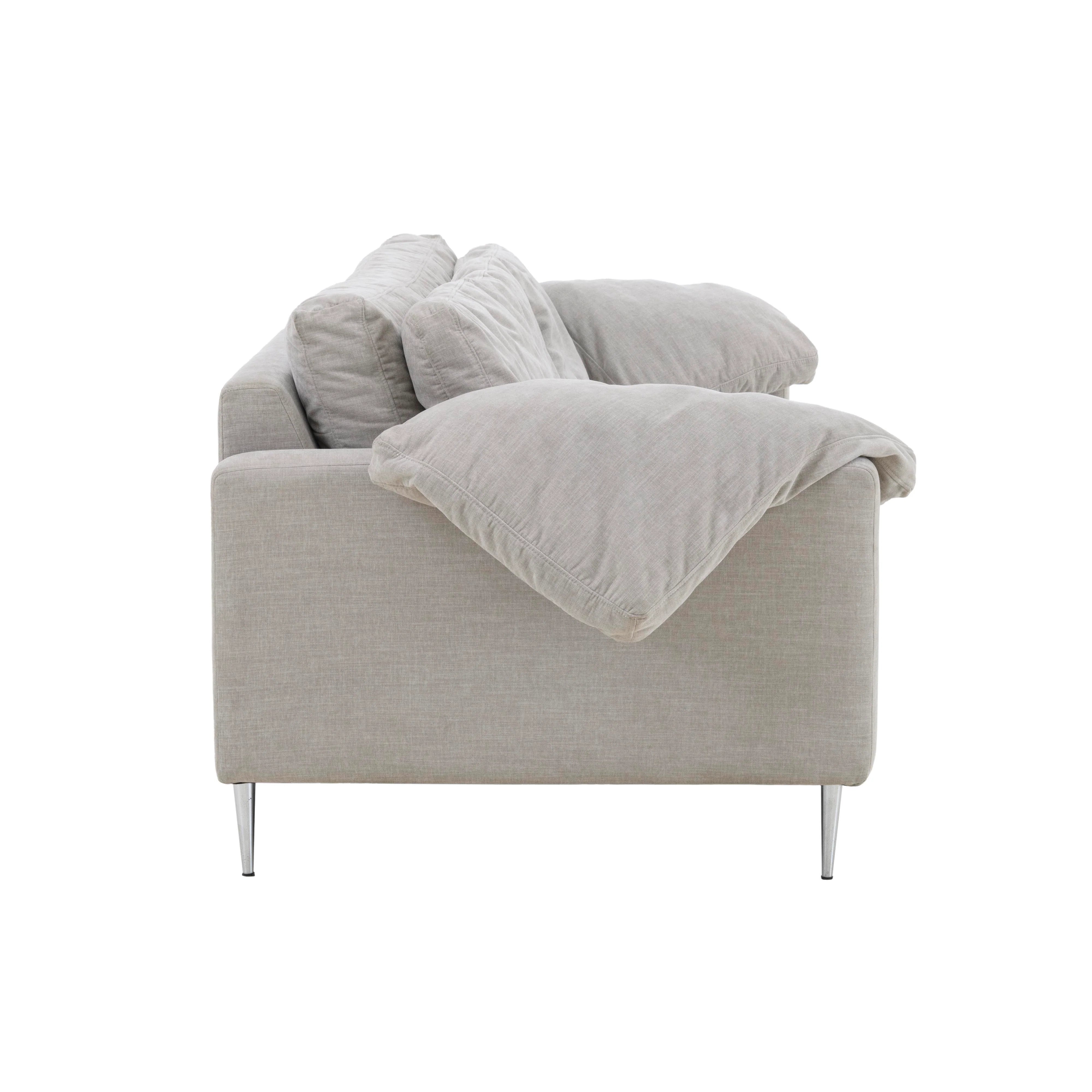 Vari 90" Textured Performance Velvet Lounge Sofa