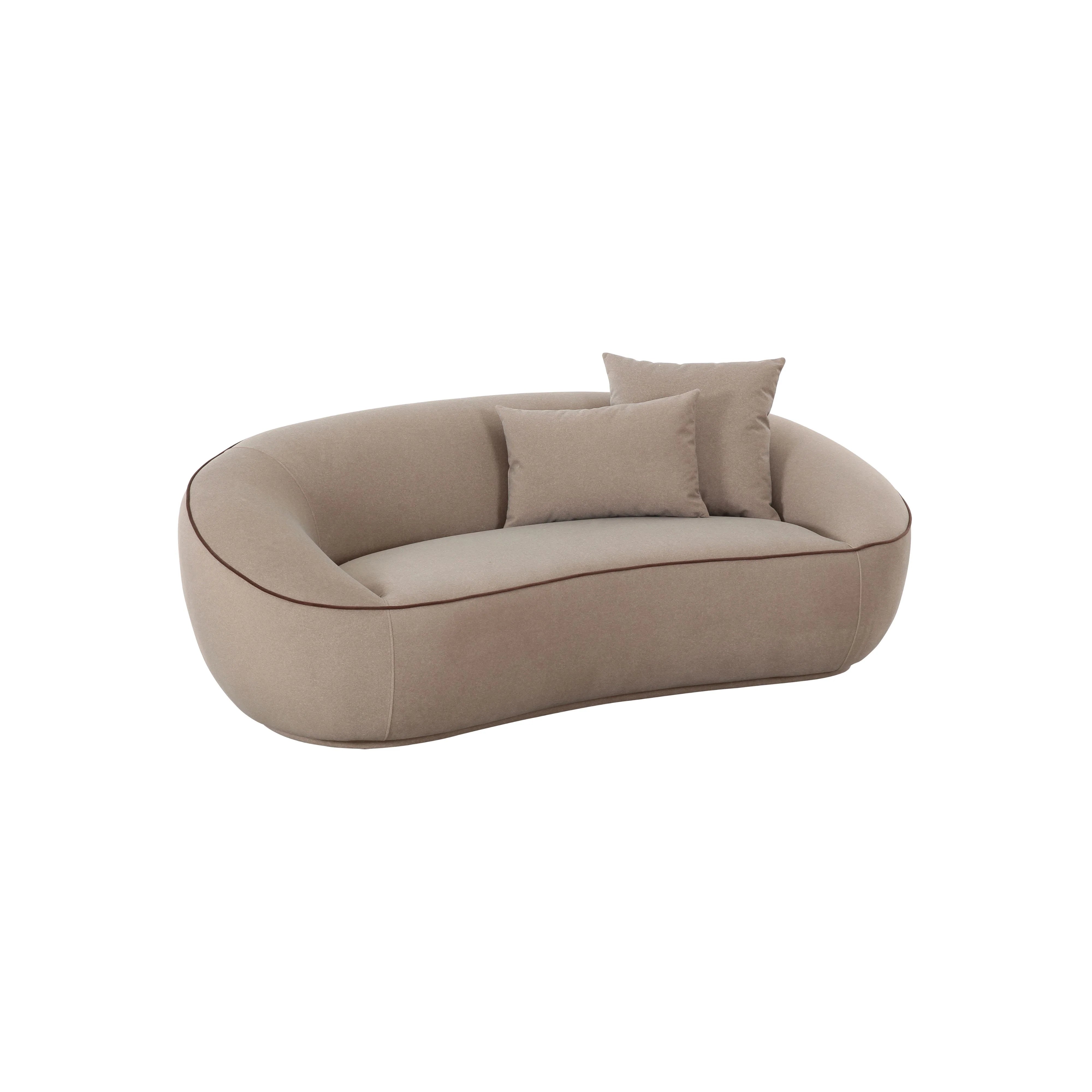 Jenny 78" Taupe Performance Faux Mohair Loveseat