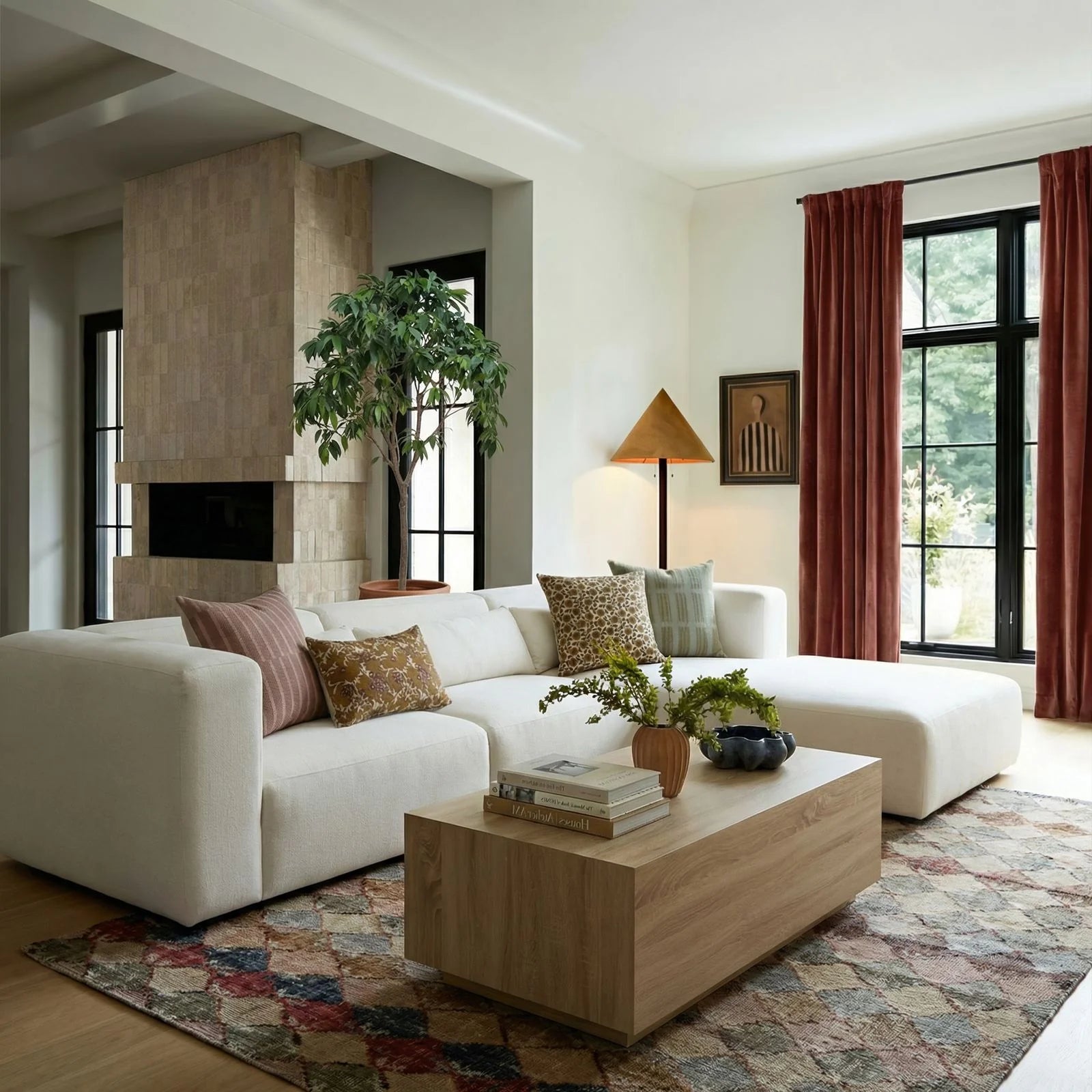 Tarra 3-Piece Cream Performance Chenille Modular Sectional