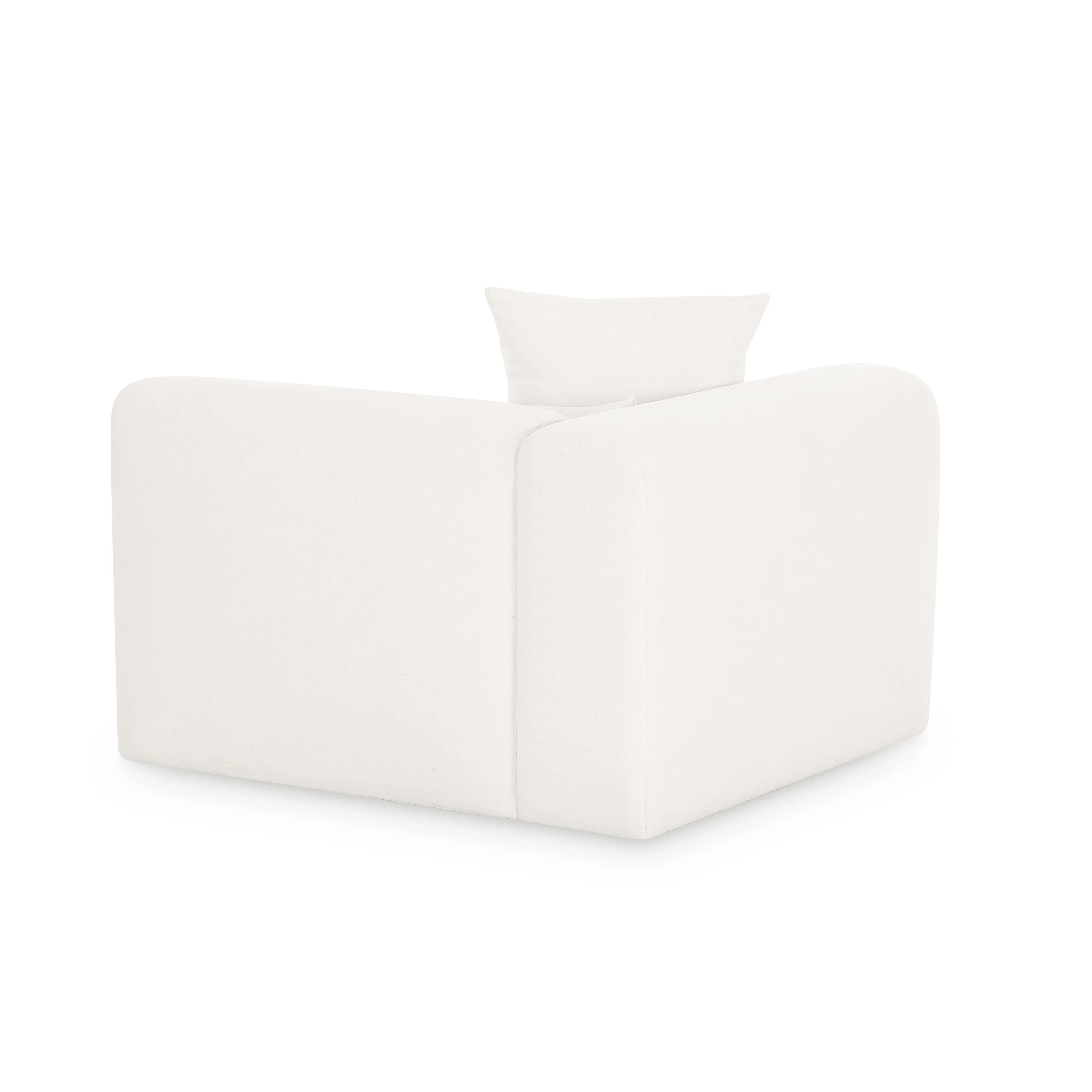 Tarra Cream Performance Chenille Modular Corner Chair