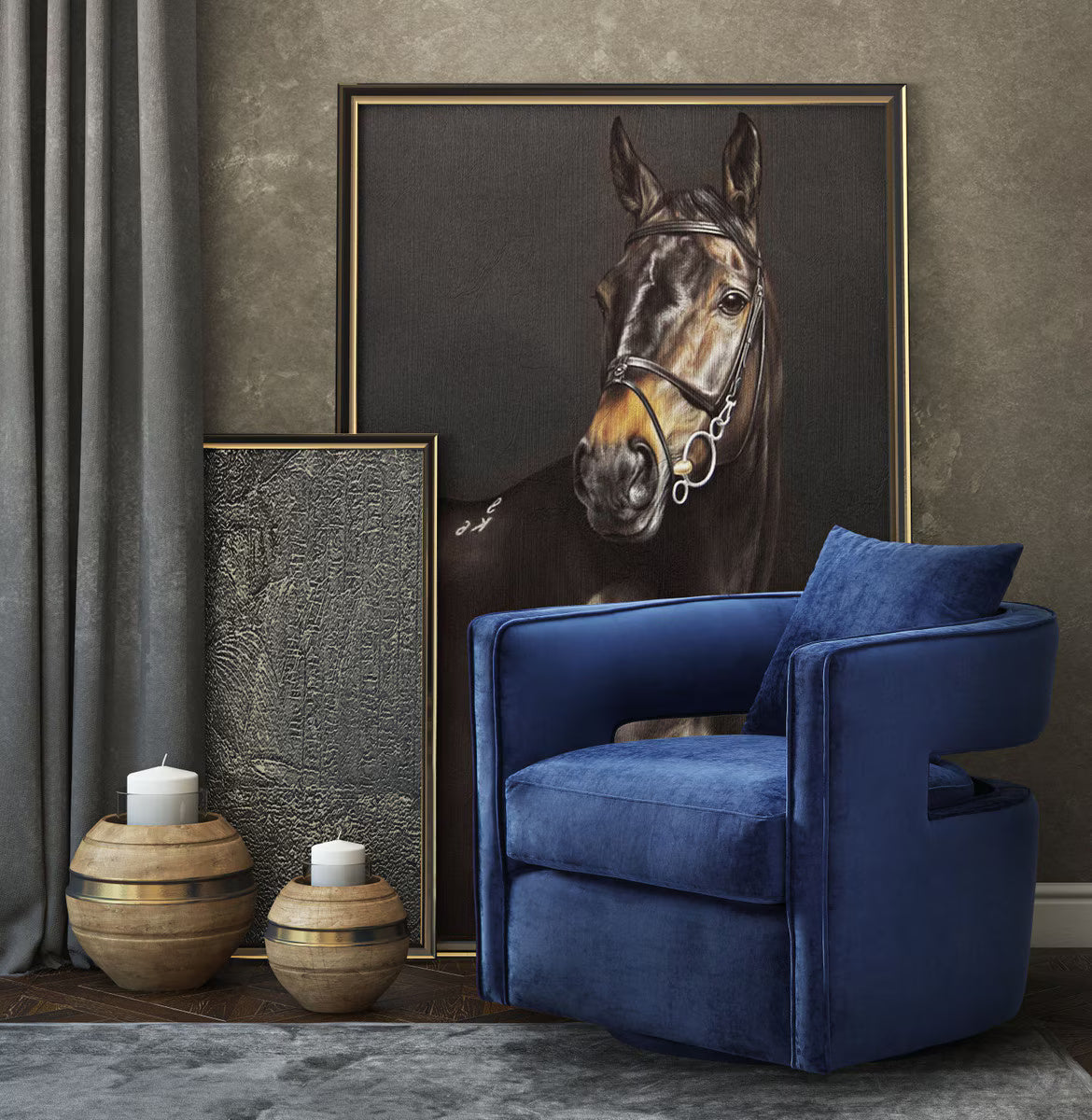 Chaise pivotante Kennedy Navy