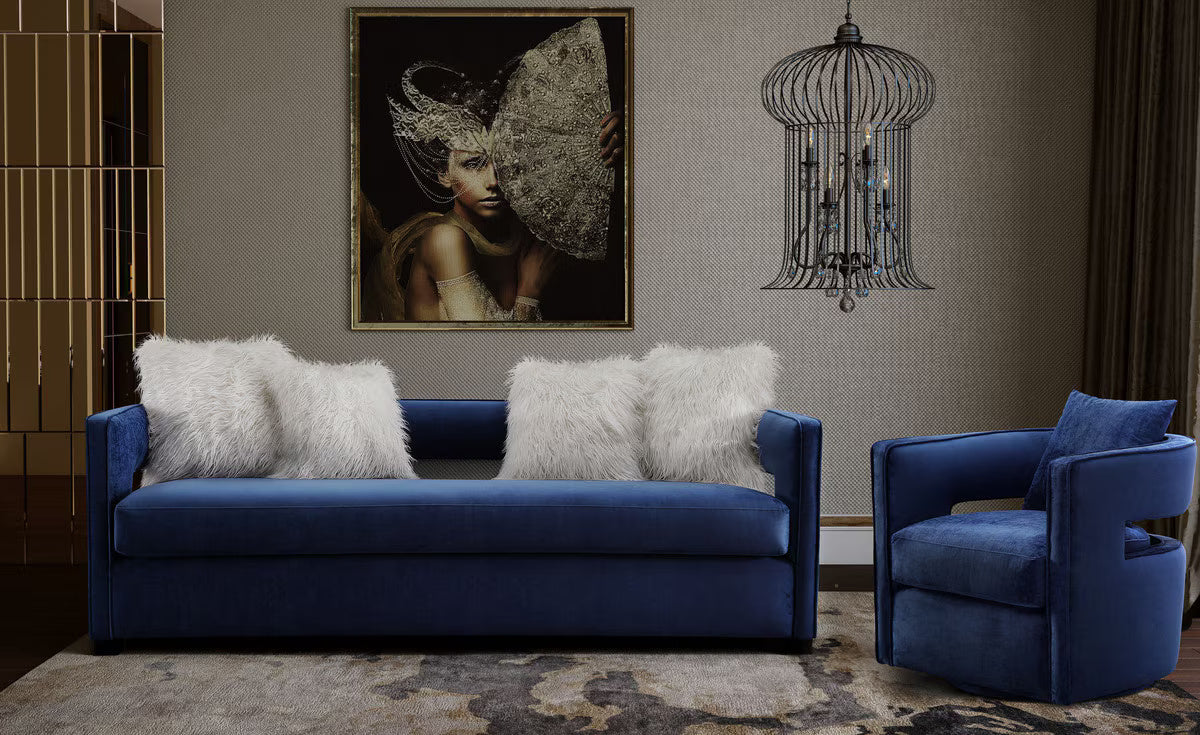 Chaise pivotante Kennedy Navy