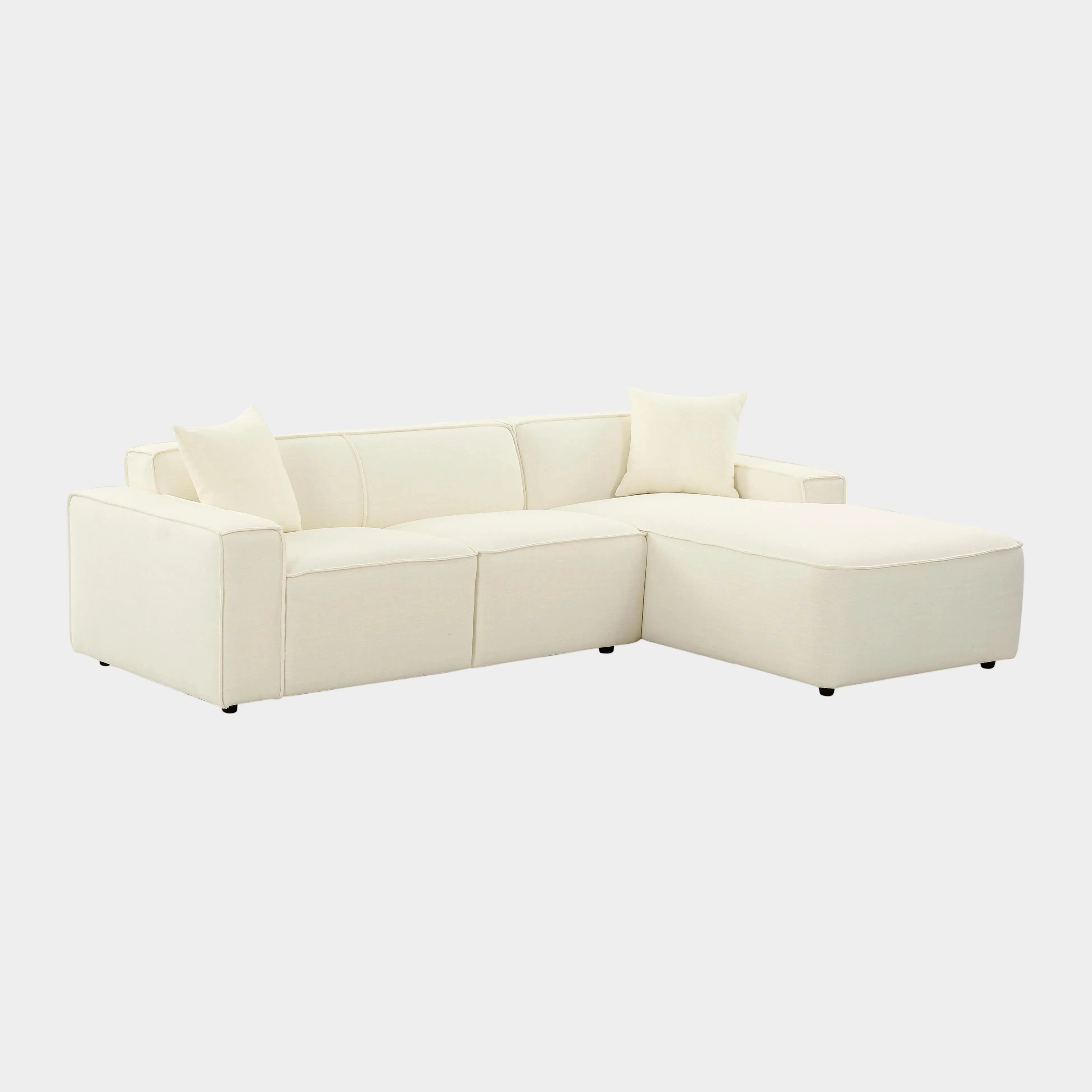 Olafur 2-Piece Performance Fabric L-Shaped Sectional