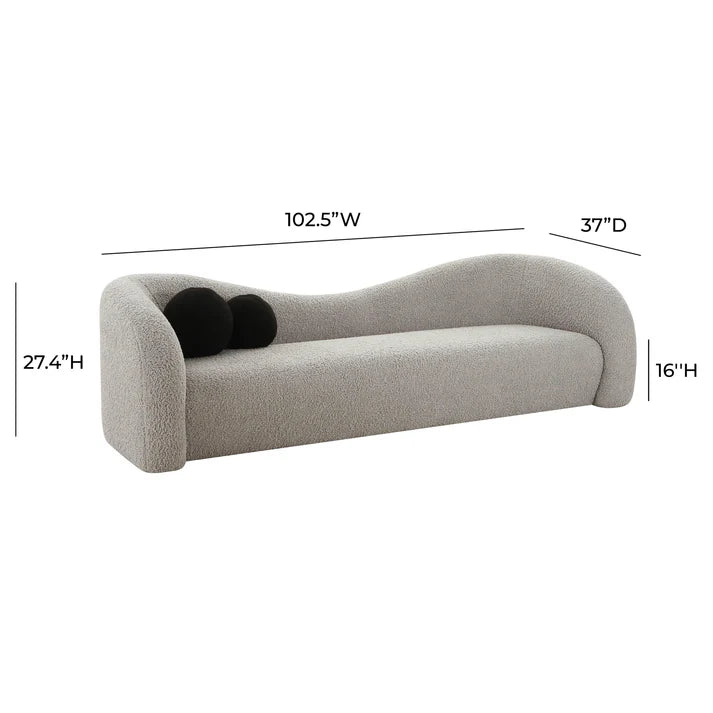Leonie Faux Shearling Sofa