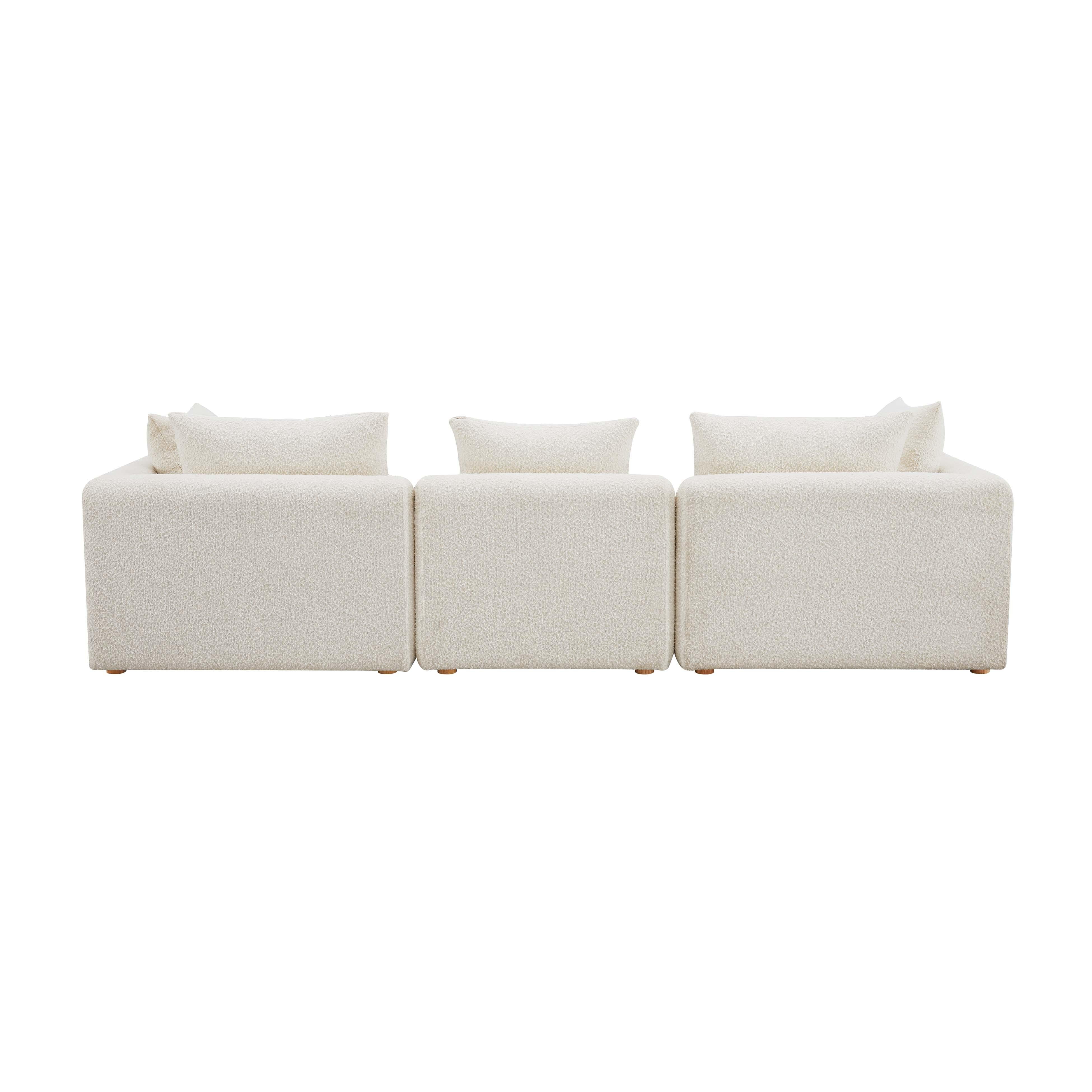 Hangover 112.5" Cream Performance Boucle Sofa