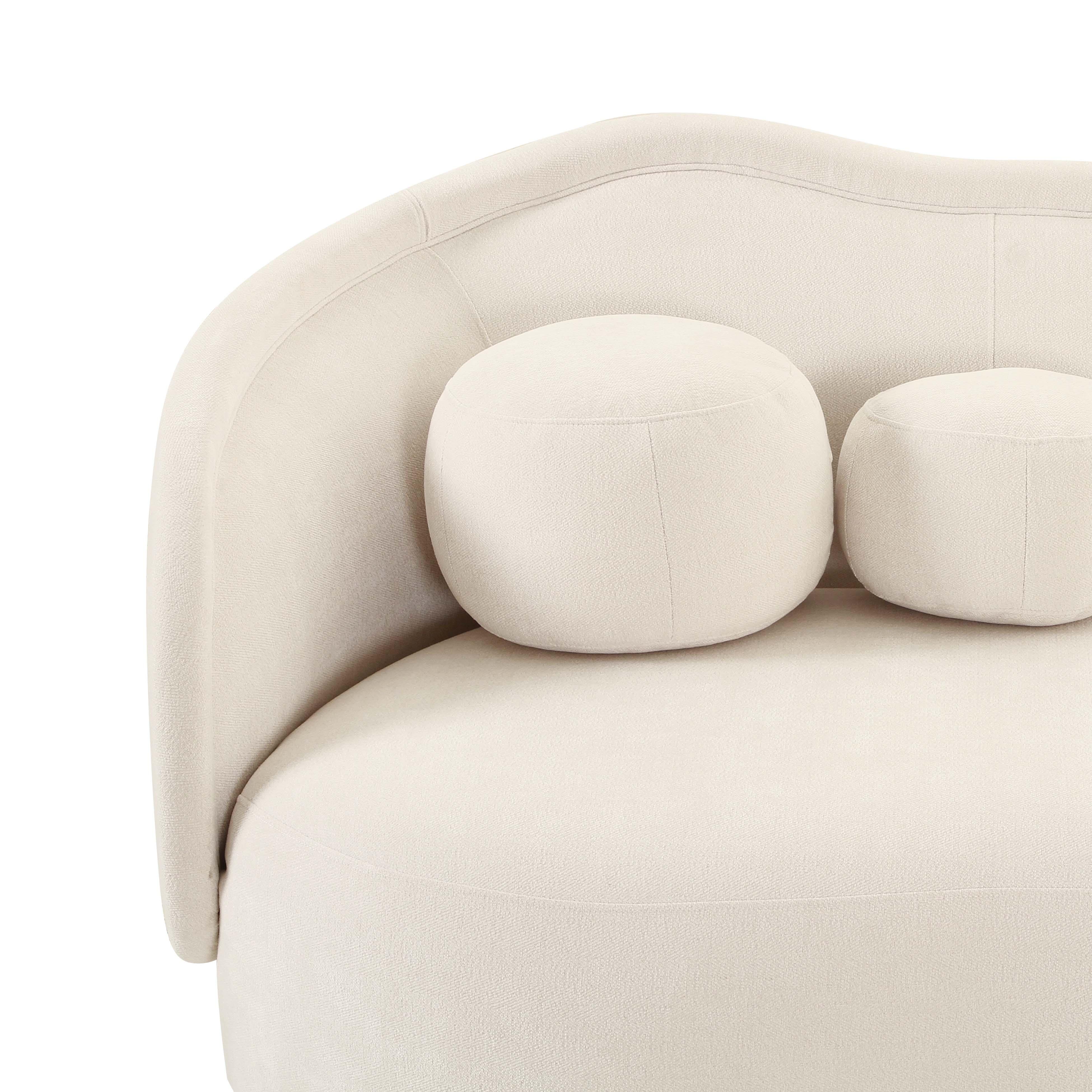 Circe 92.5" Performance Textured Velvet Sofa