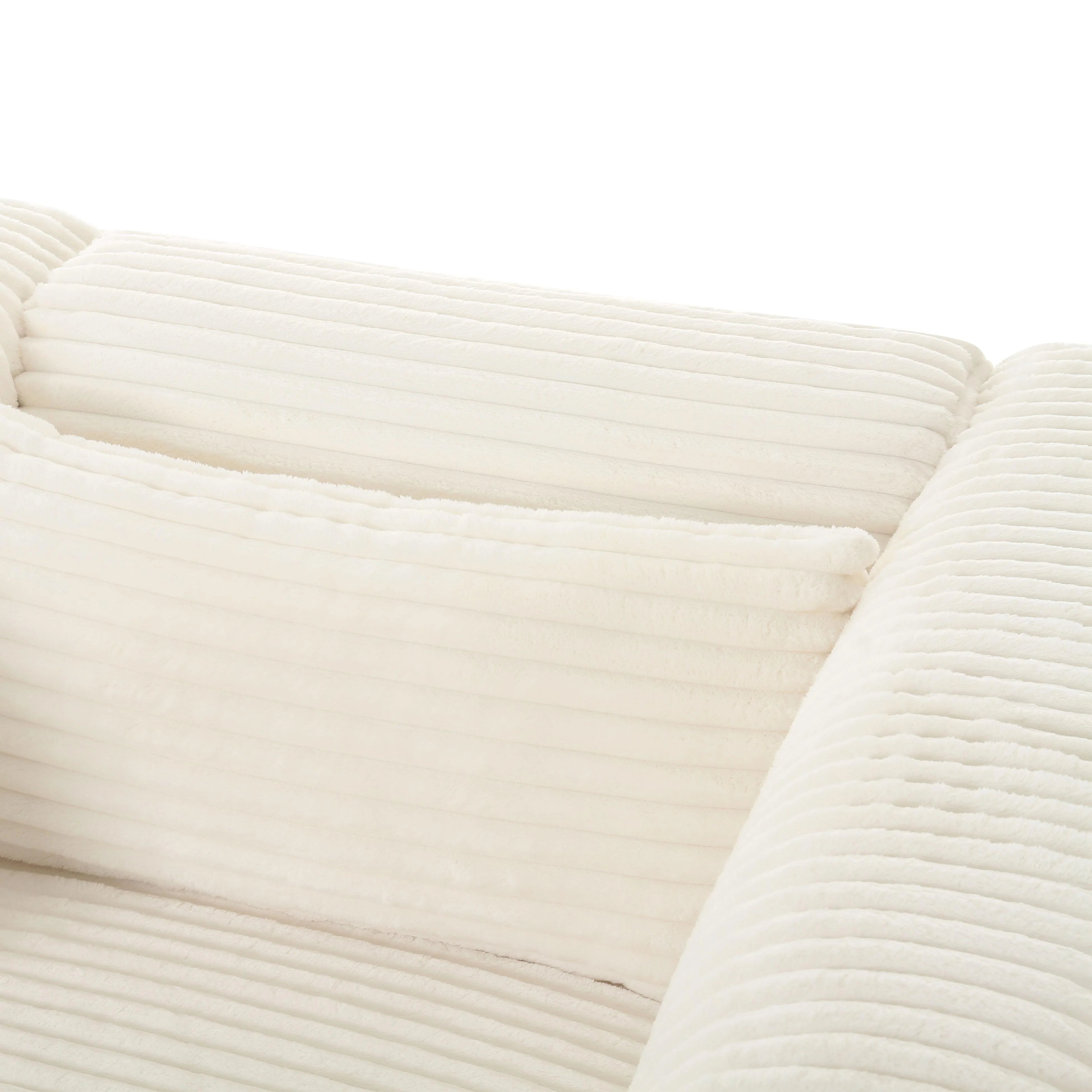 Tarra 118" Fluffy Oversized Performance Corduroy Modular Sofa