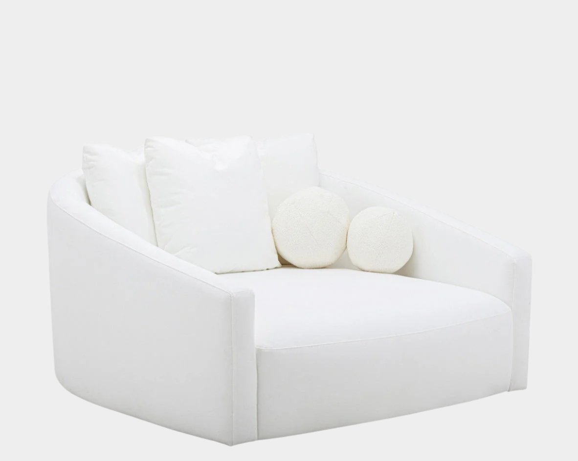 Hanim Cream Linen Daybed