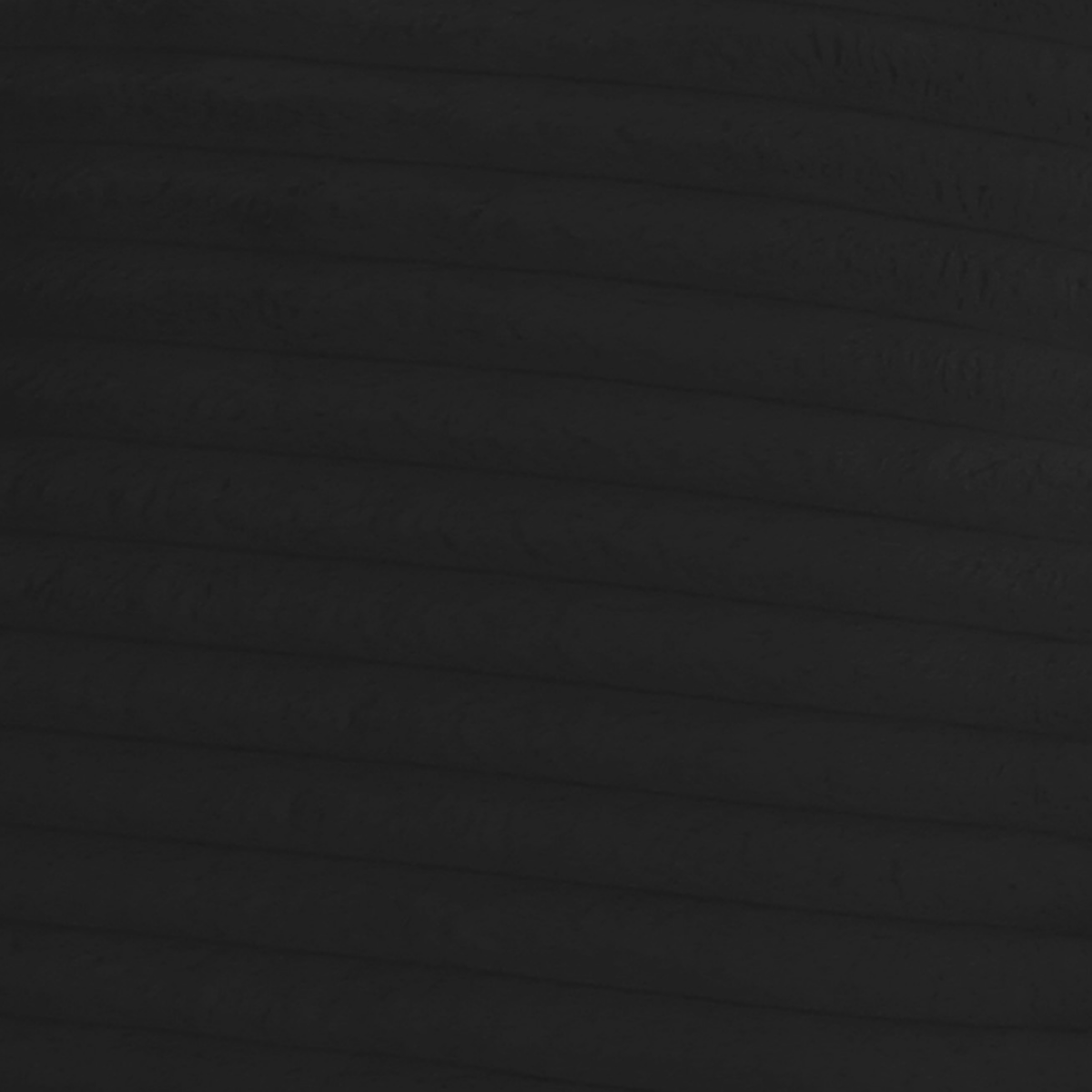 Canapé modulable surdimensionné en velours côtelé noir Tarra Fluffy