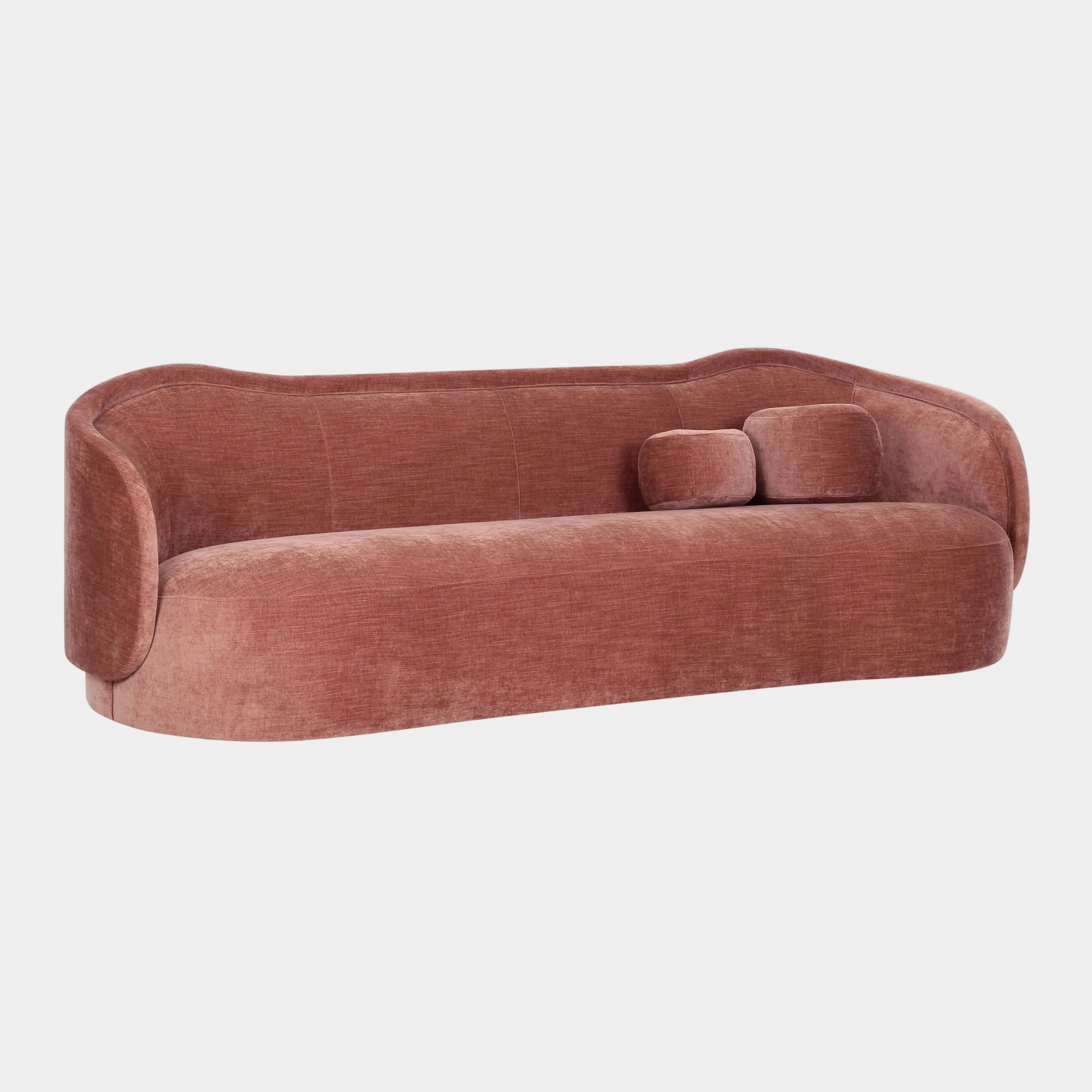 Circe 92.5" Performance Textured Velvet Sofa