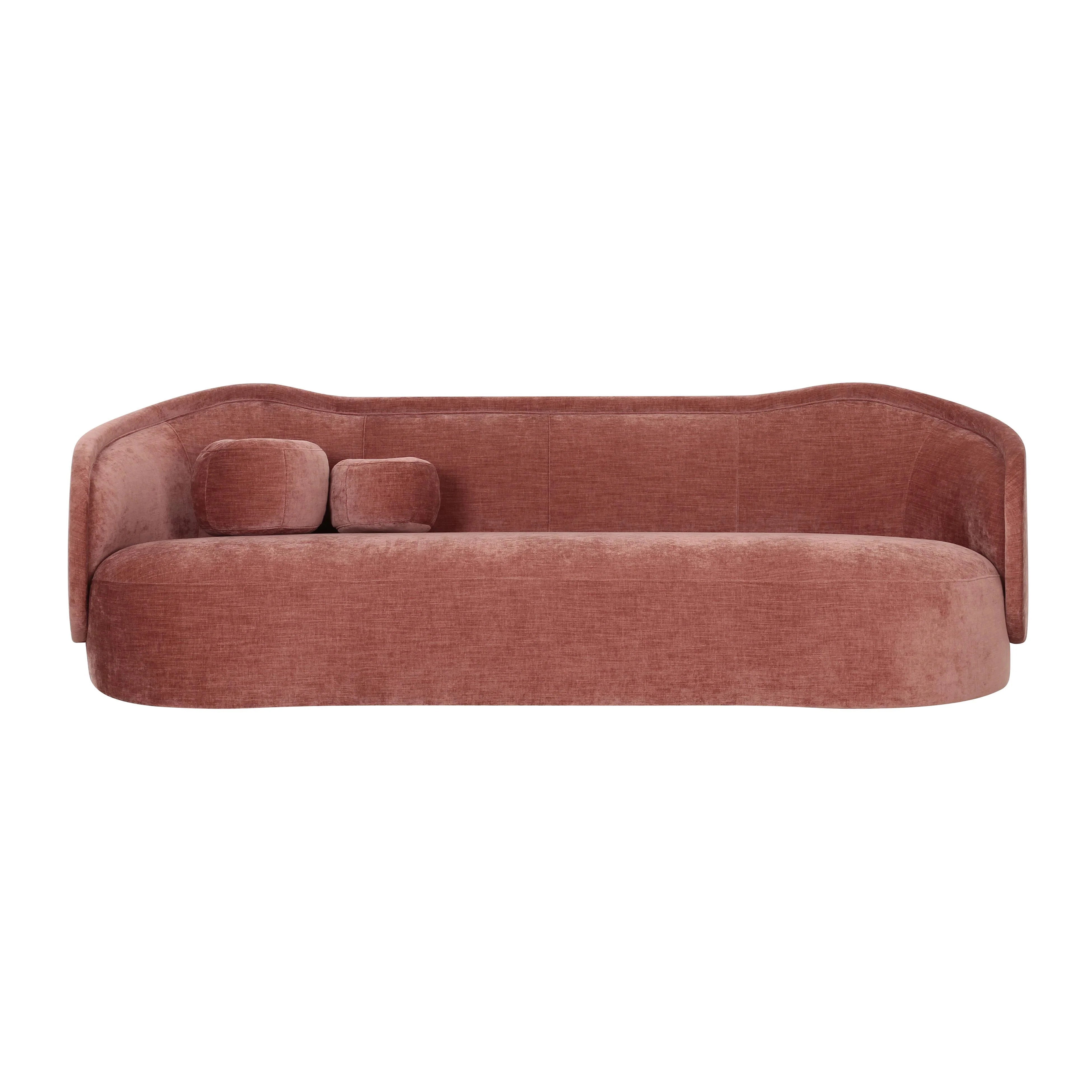 Circe 92.5" Performance Textured Velvet Sofa